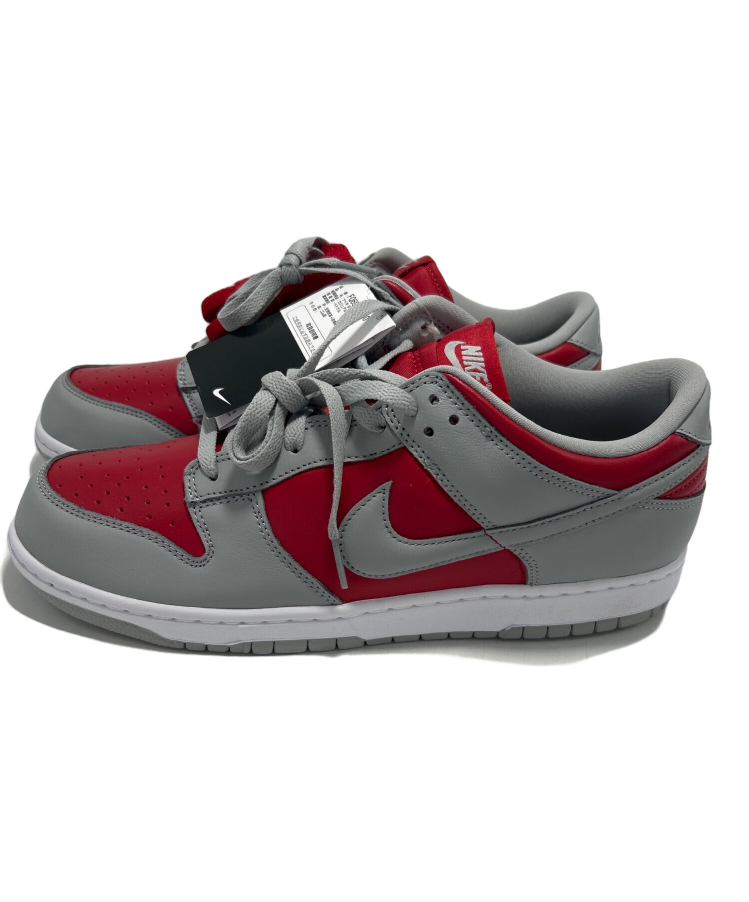 ♡出品 中古・古着通販】NIKE (ナイキ) スニーカー グレー×レッド サイズ:30