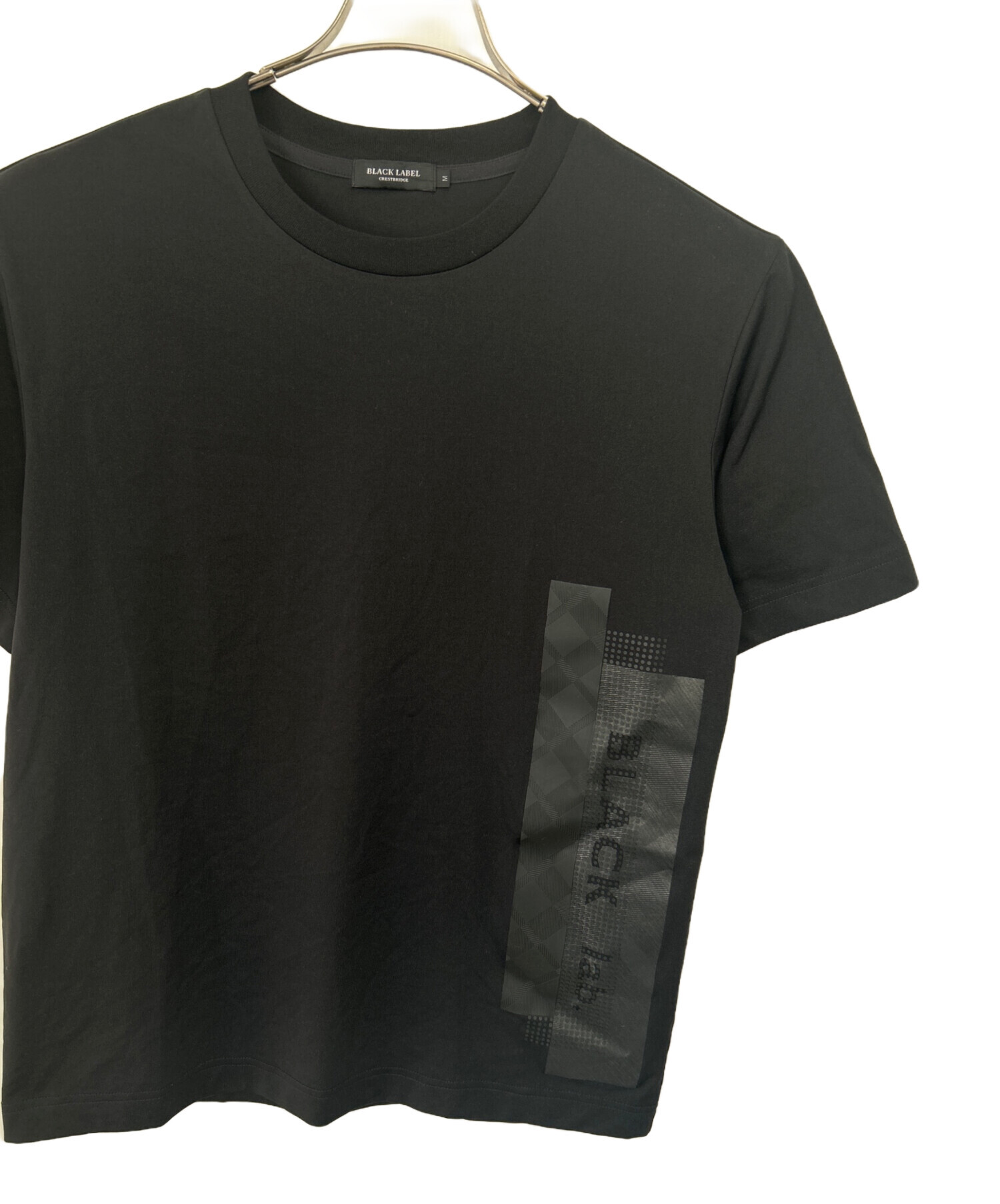 新品未使用 ブラックレーベルクレストブリッジ 半袖 ロゴ入りTシャツ 黒 XL 中古・古着通販】BLACK LABEL CRESTBRIDGE (ブラックレーベル クレスト