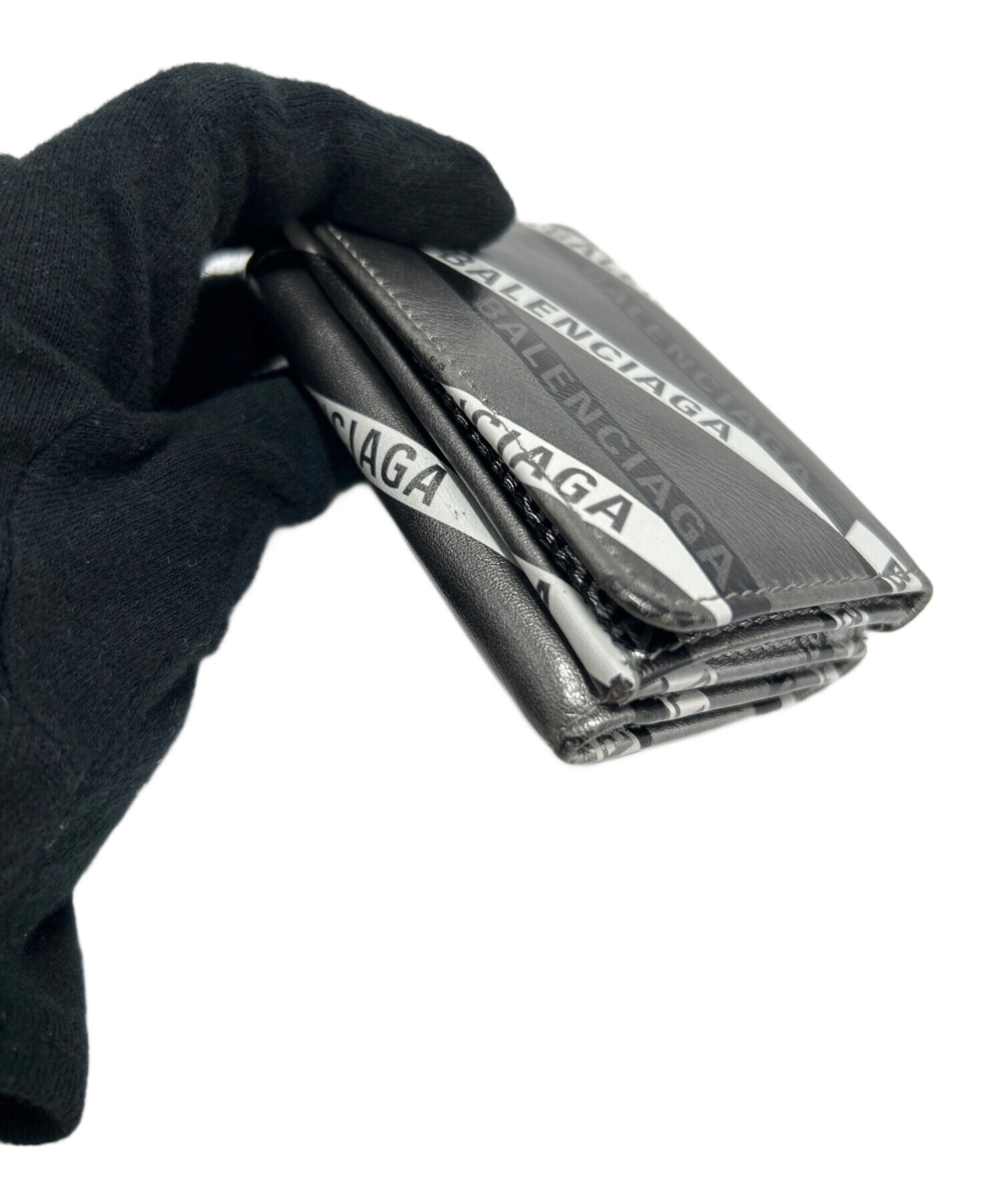 中古・古着通販】BALENCIAGA (バレンシアガ) 3つ折り財布 シルバー