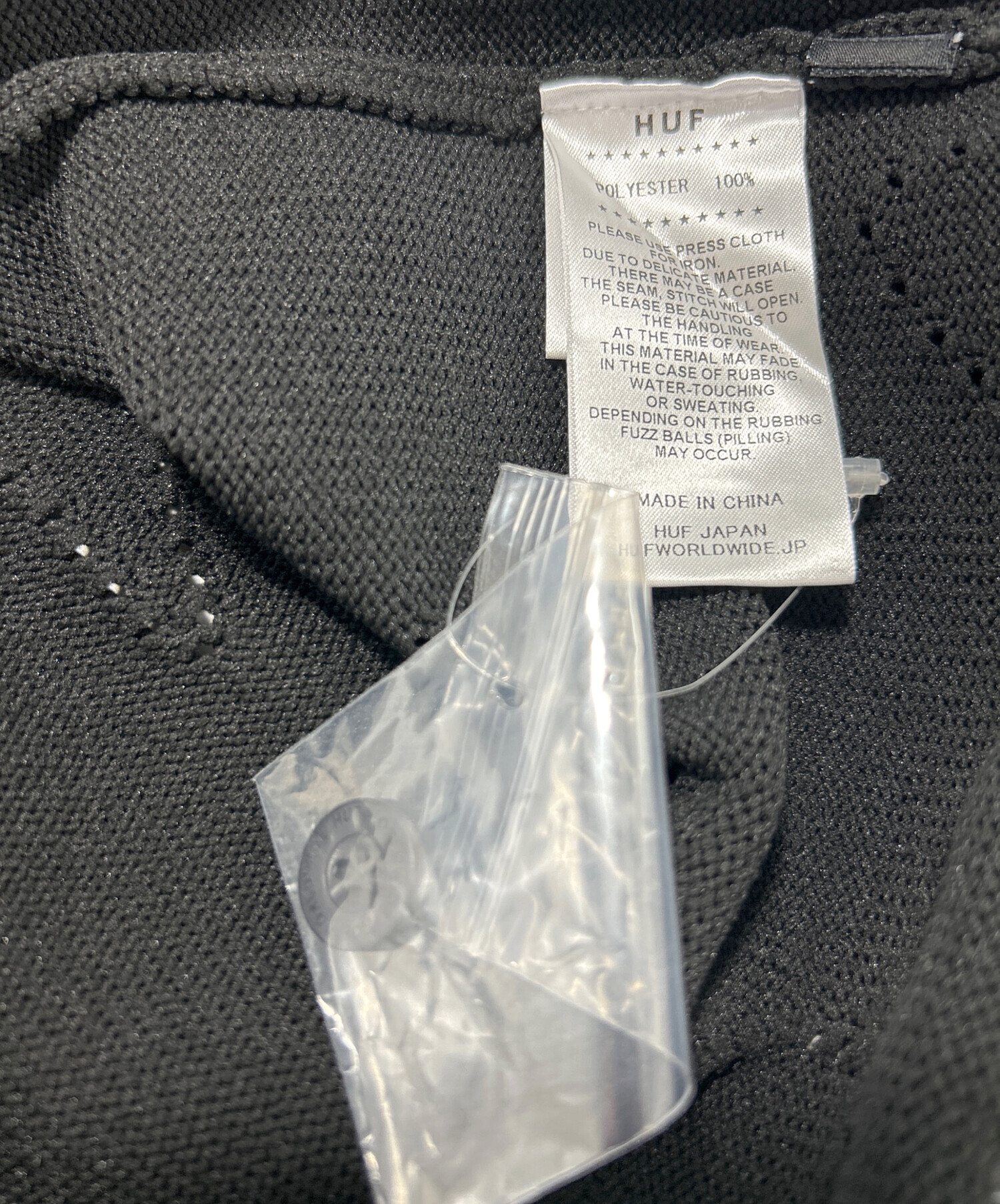 中古・古着通販】HUF (ハフ) 半袖シャツ ブラック サイズ:S 未使用品