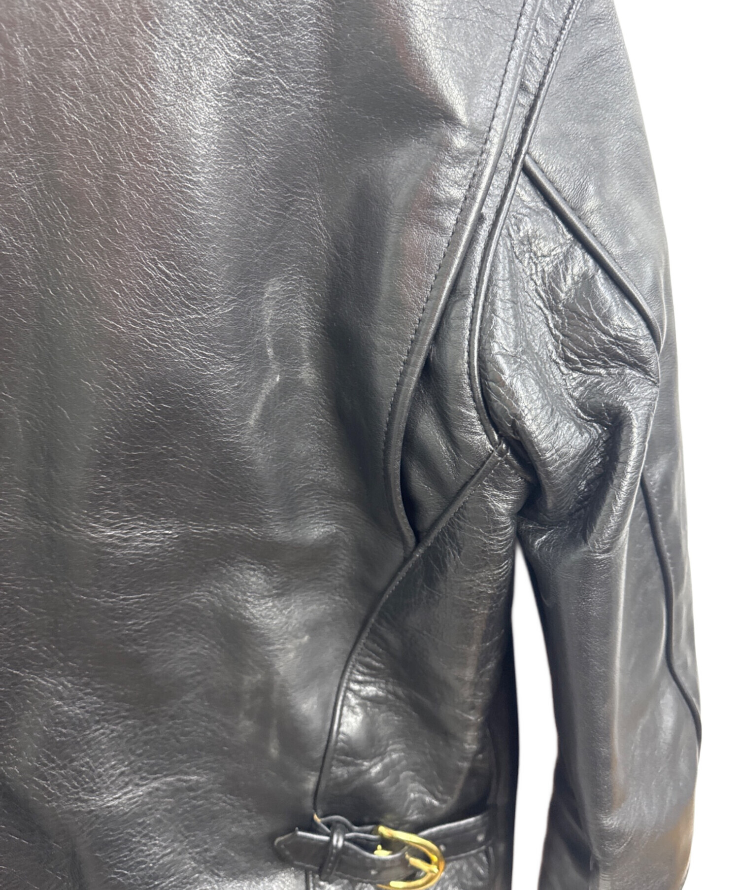 vanson レザー ジャケット 36サイズ 黒 中古・古着通販】VANSON (バンソン) レザージャケット ブラック