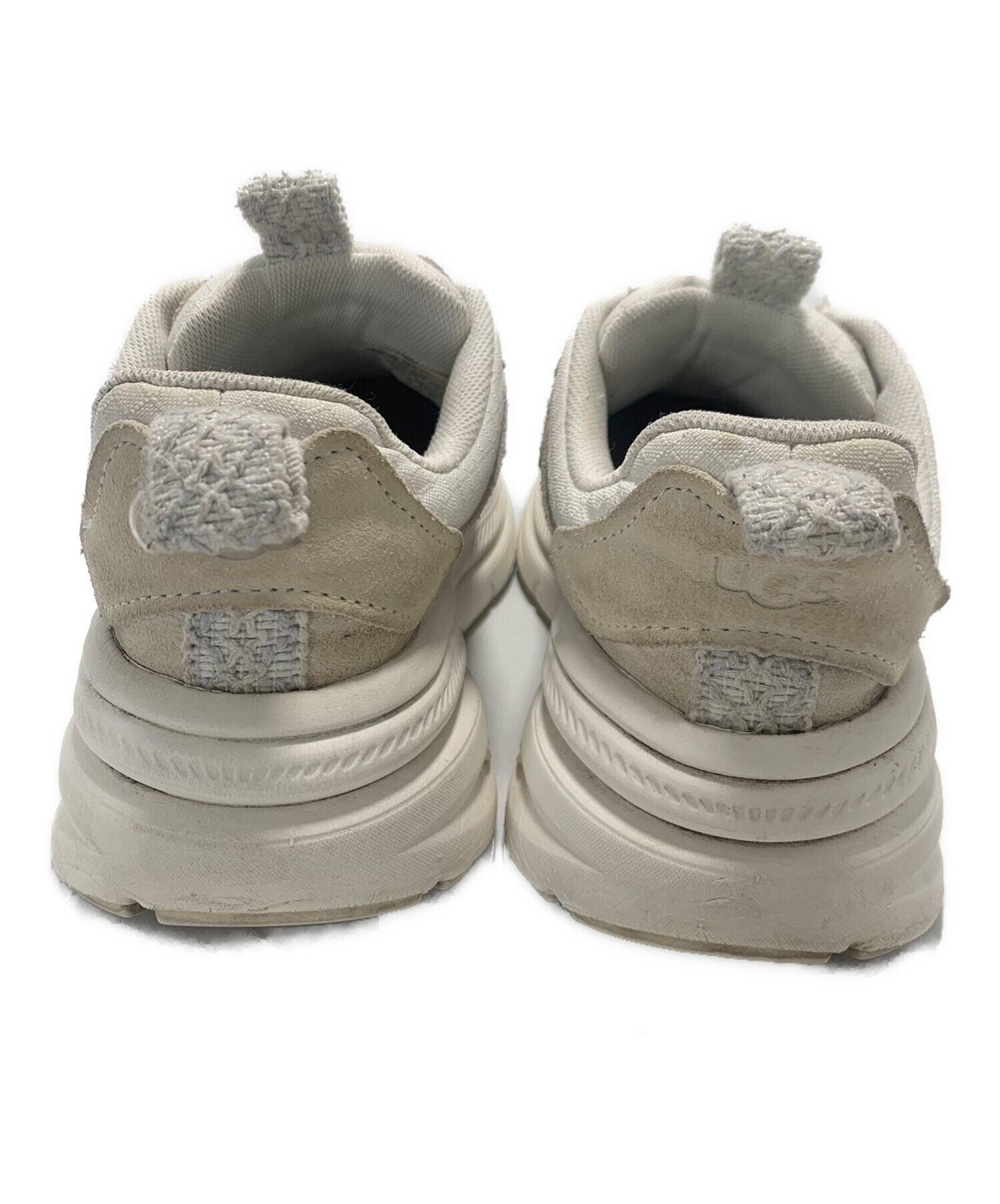 UGG スエードスニーカー グレー/ホワイト 中古・古着通販】UGG (アグ) スニーカー ホワイト×グレー サイズ:22.5