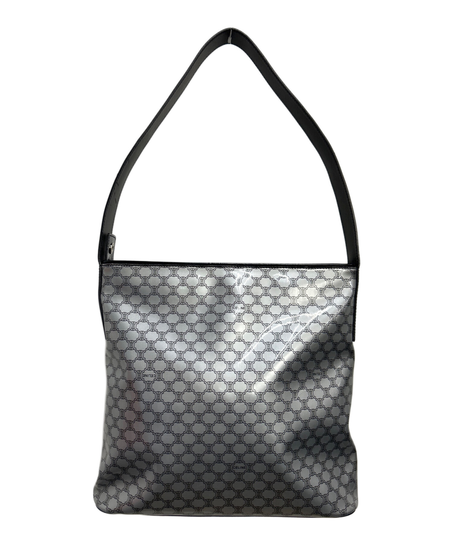 中古・古着通販】CELINE (セリーヌ) ワンショルダーバッグ シルバー 