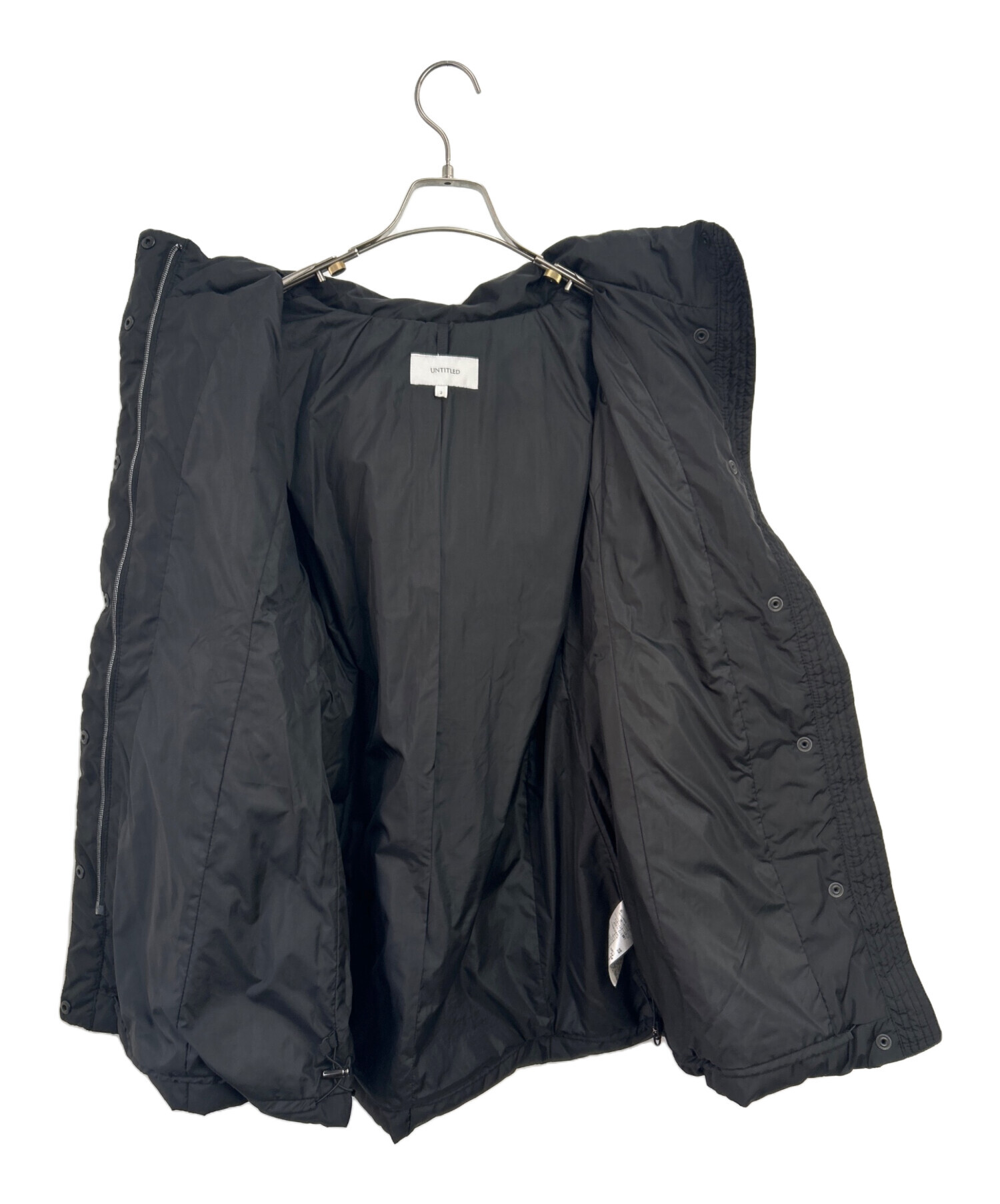 ♡アンタイトル♡UNTITLED♡ダウンコート♡ブラック 黒♡サイズ2 M ミディ丈ダウンコート（ダウンジャケット/コート） | UNTITLED