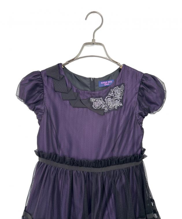 アナスイミニ　ANNA SUI　mini ノースリーブ　ワンピース　発表会 △アナスイミニ⁄ANNA SUI mini△110cm ノースリーブ⁄フリル袖ブラウス
