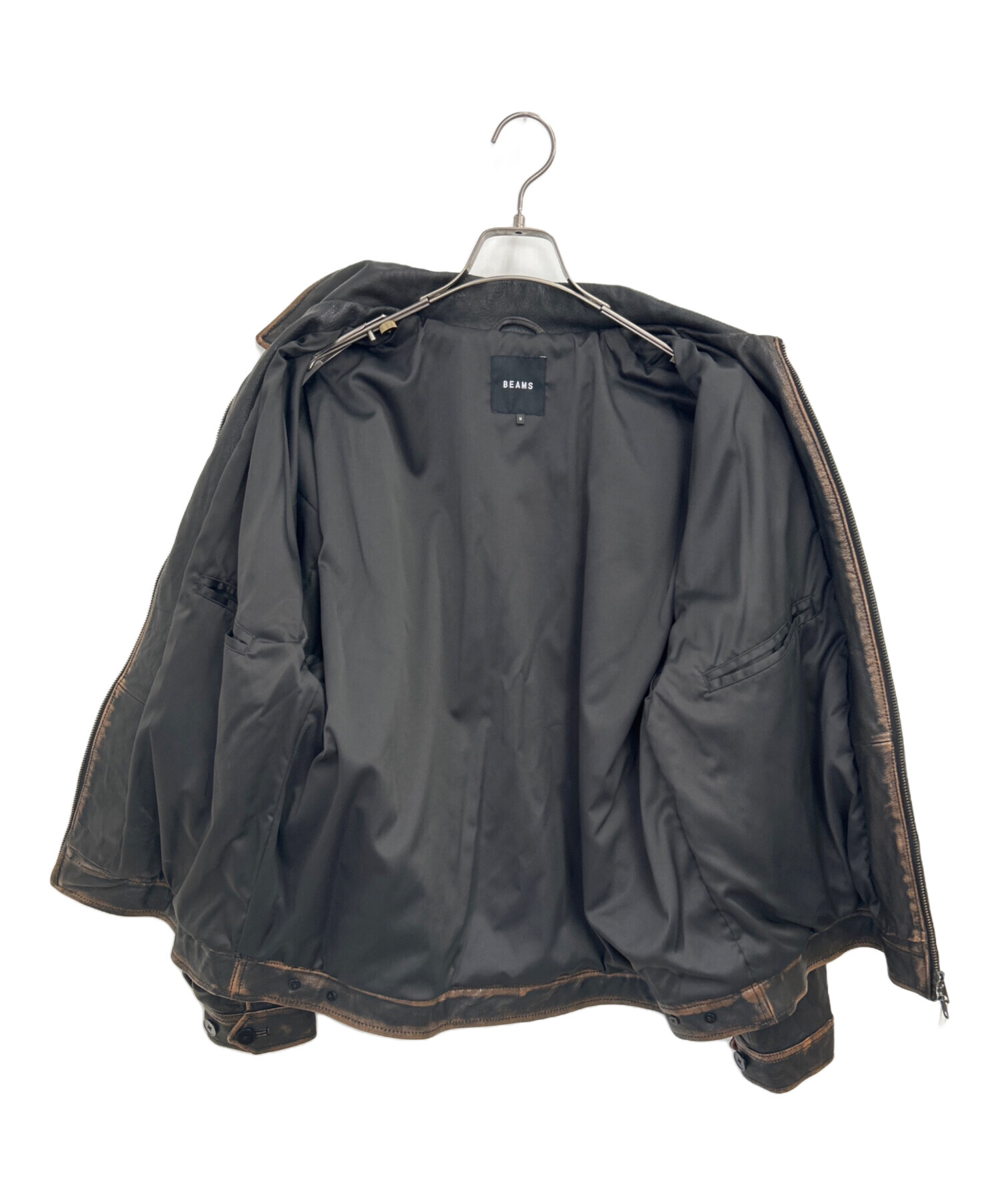 中古・古着通販】BEAMS (ビームス) ワイドフィット ユーズド加工