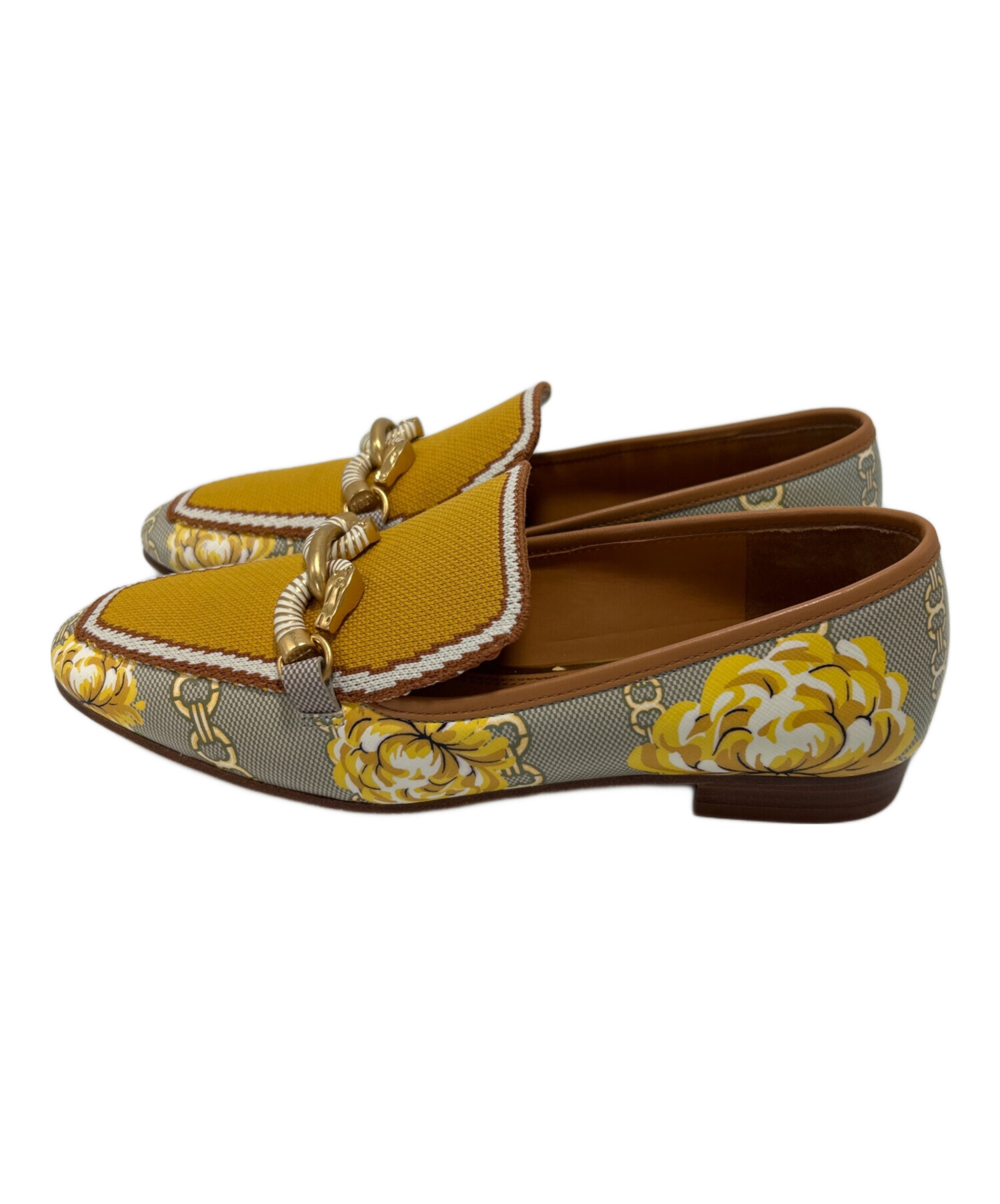 中古・古着通販】TORY BURCH (トリーバーチ) ローファー イエロー