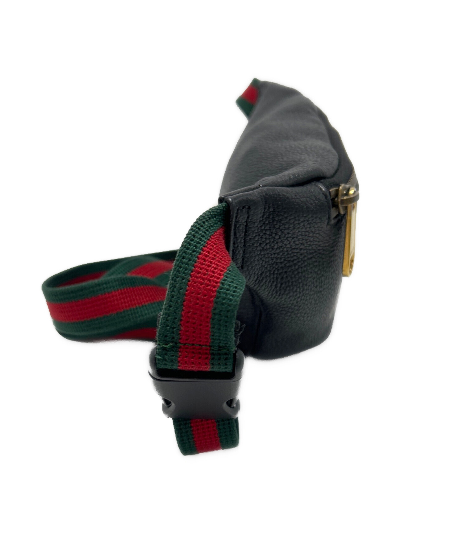 中古・古着通販】GUCCI (グッチ) スモールベルトバッグ ブラック