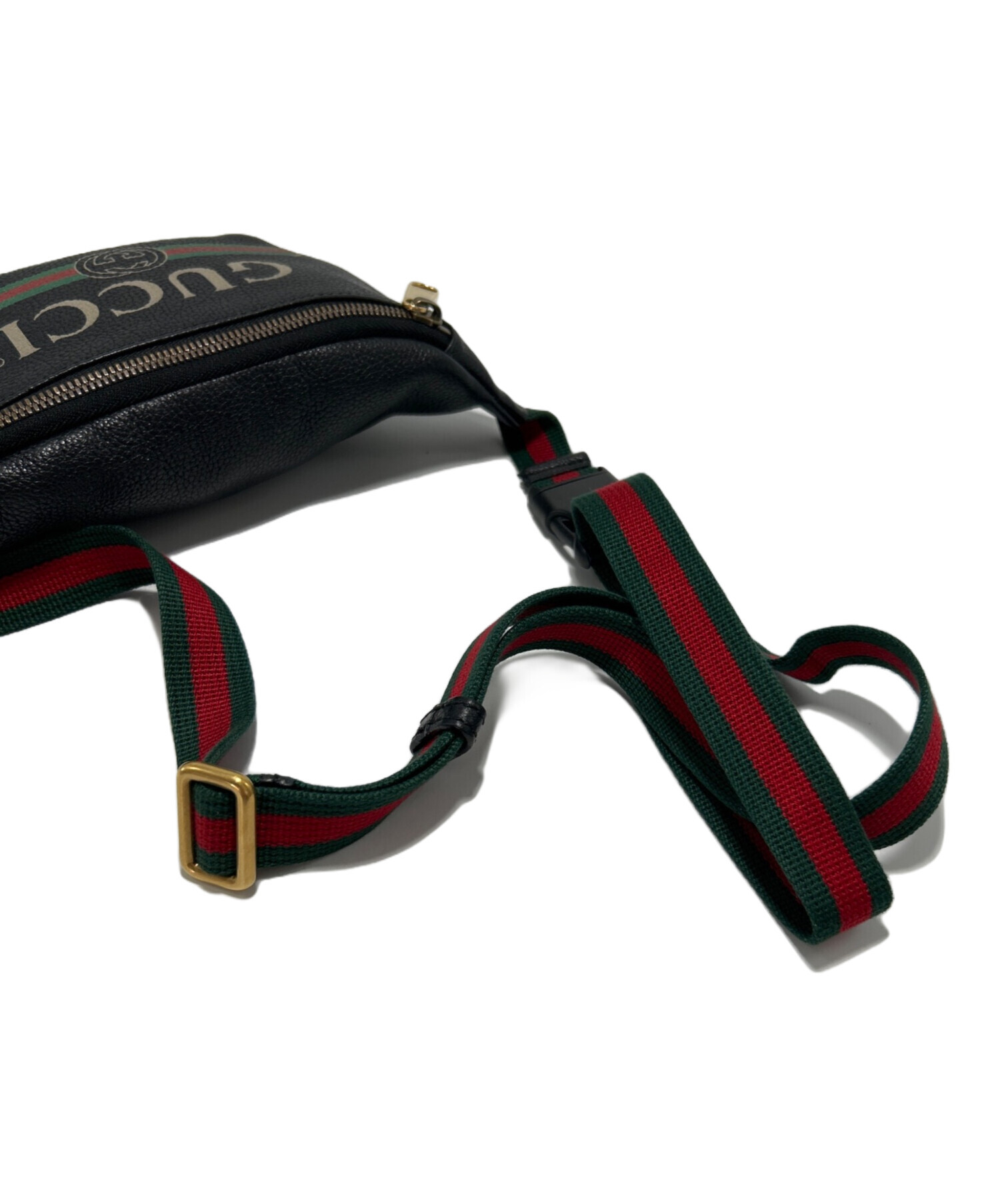 中古・古着通販】GUCCI (グッチ) スモールベルトバッグ ブラック