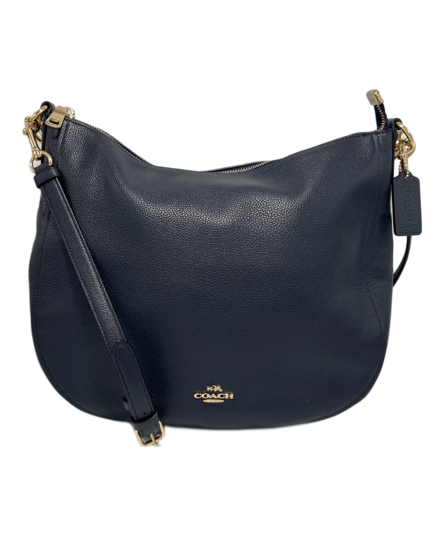 中古・古着通販】COACH (コーチ) 2WAYショルダーバッグ ネイビー