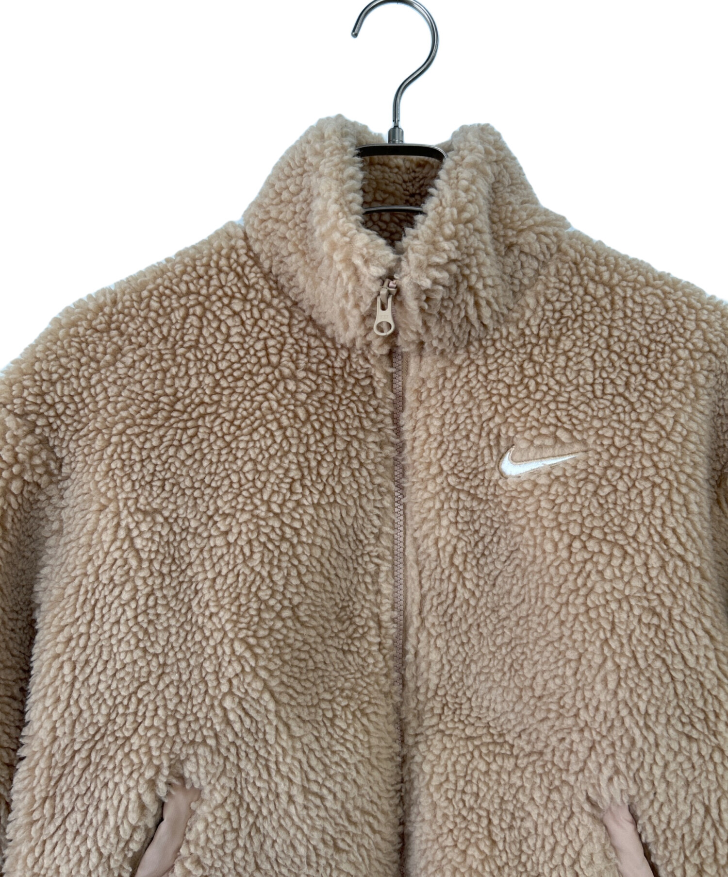 中古・古着通販】NIKE (ナイキ) ボアジャケット ベージュ サイズ:M 