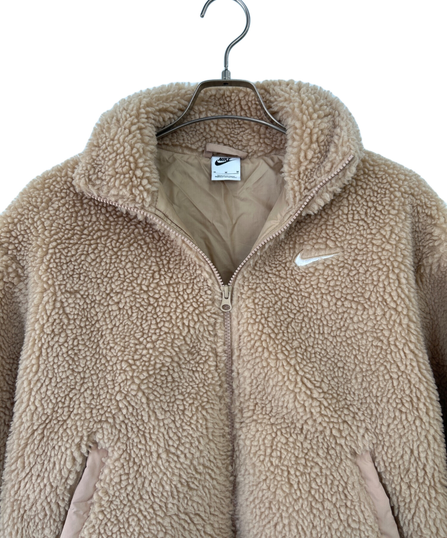 中古・古着通販】NIKE (ナイキ) ボアジャケット ベージュ サイズ:M