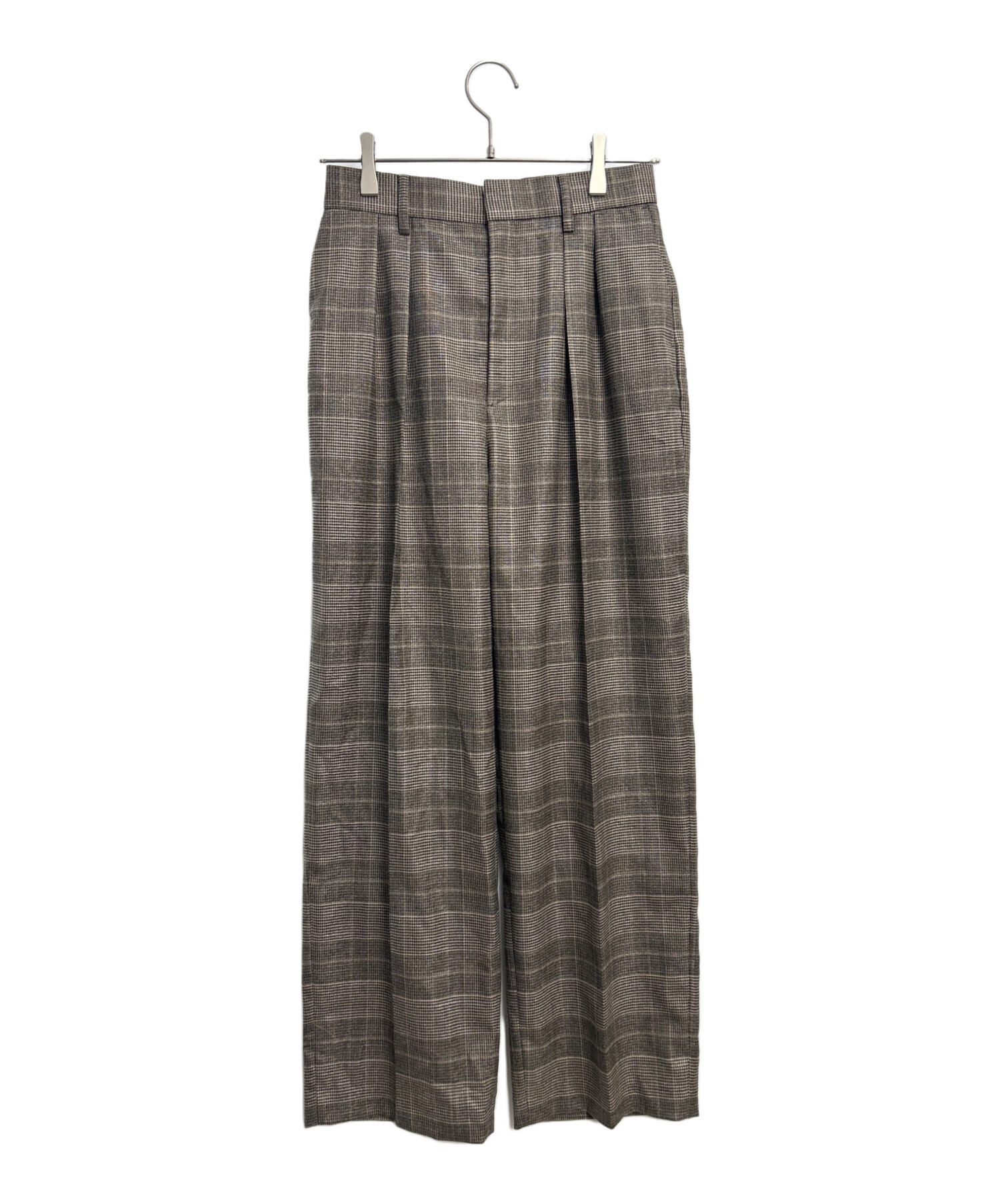 F出品 中古・古着通販】Mila Owen (ミラオーウェン) チェックパンツ ブラウン