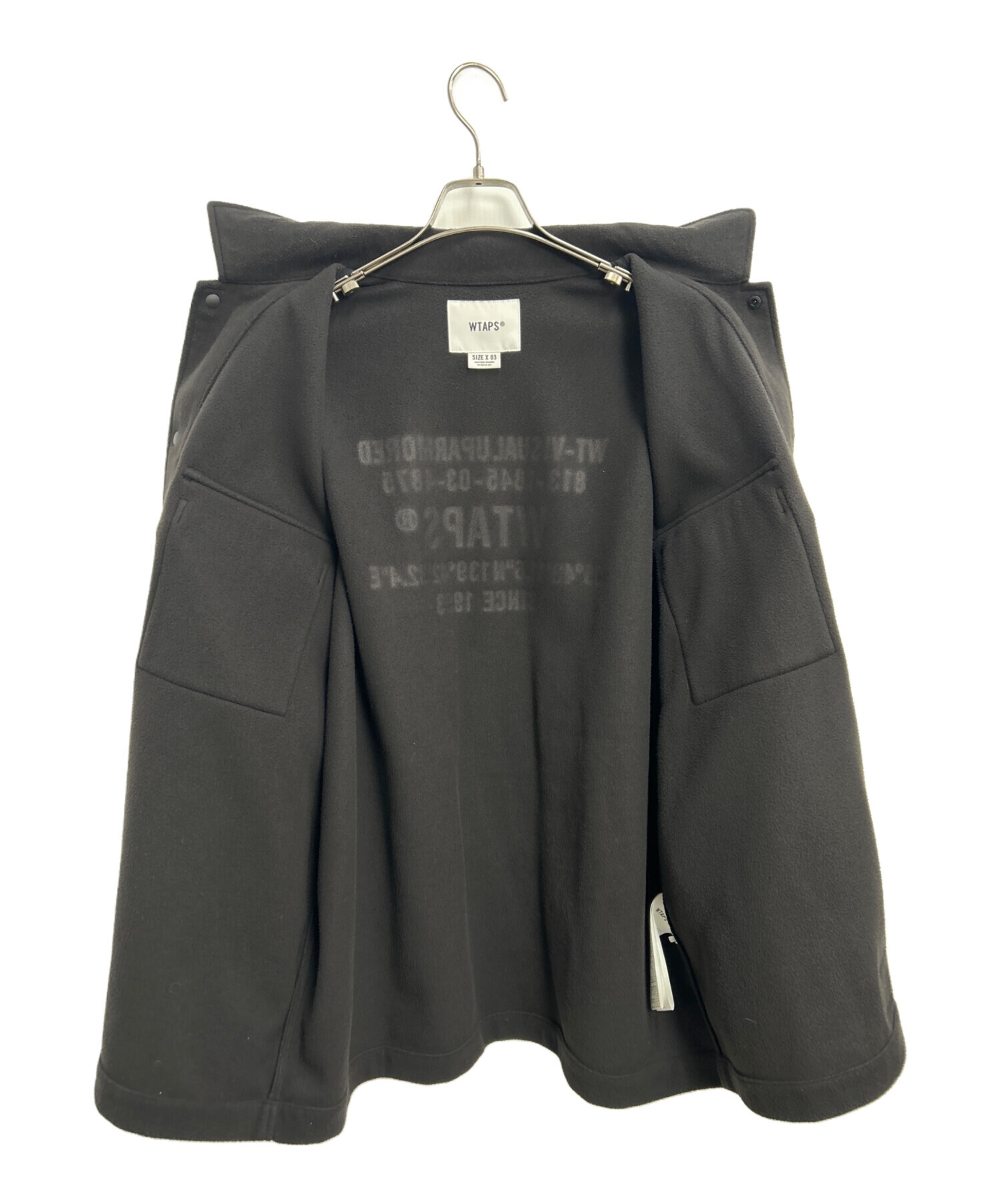 中古・古着通販】WTAPS (ダブルタップス) フリースジャケット ブラック