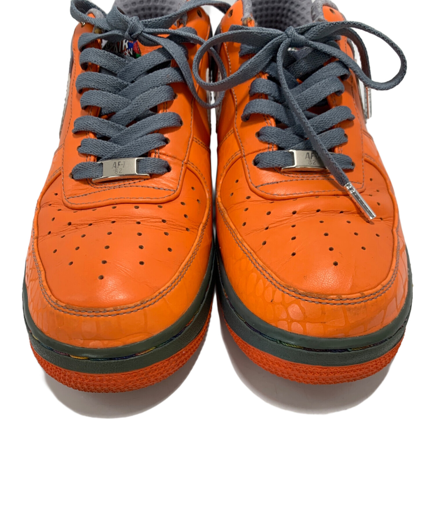 NIKE ナイキ スニーカー 27cm オレンジ 【古着】【中古】【送料無料】 中古・古着通販】NIKE (ナイキ) スニーカー オレンジ×グレー サイズ