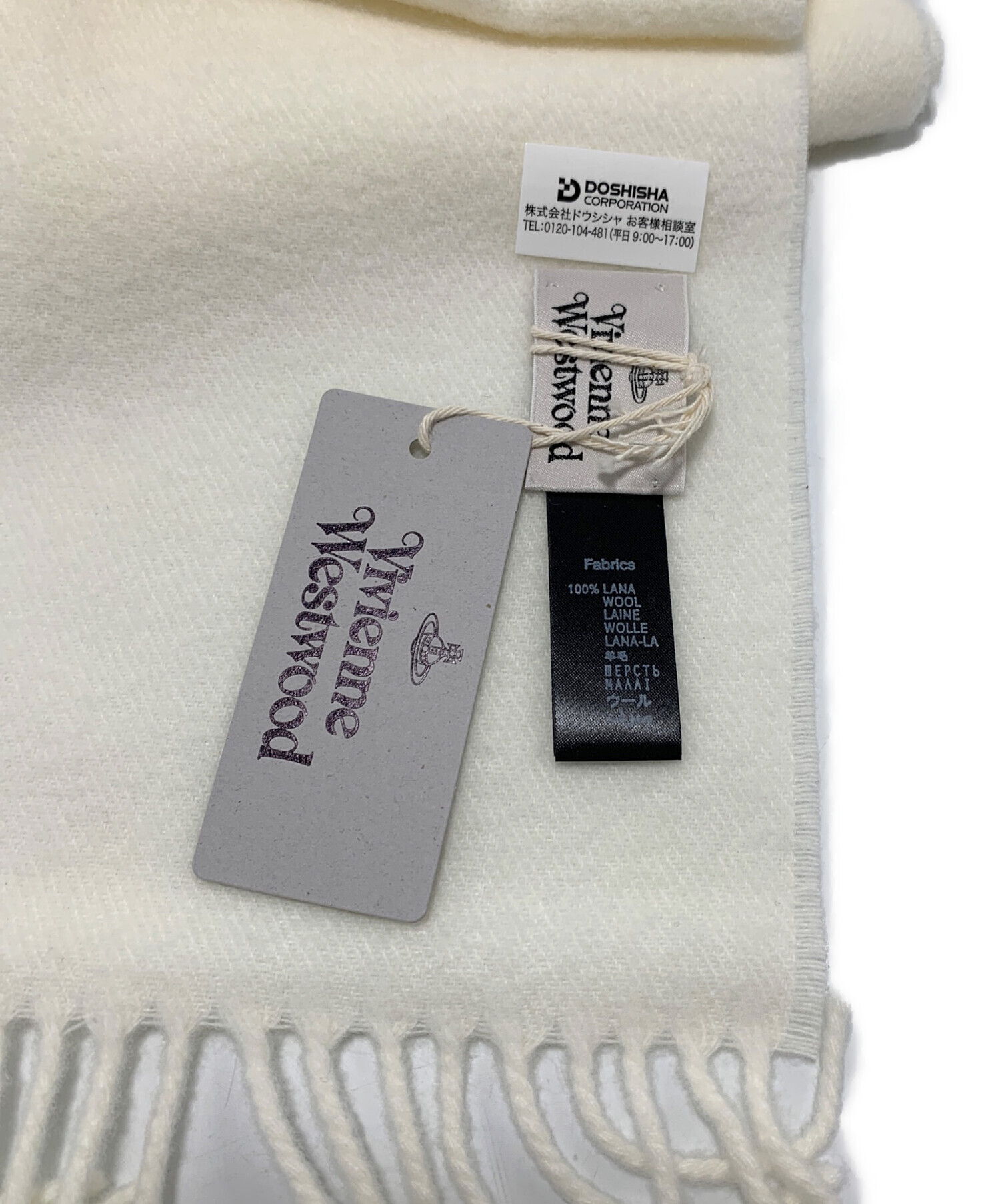 Vivienne Westwood ホワイト 新品未使用 マフラー Vivienne Westwood（ヴィヴィアンウエストウッド） マフラー