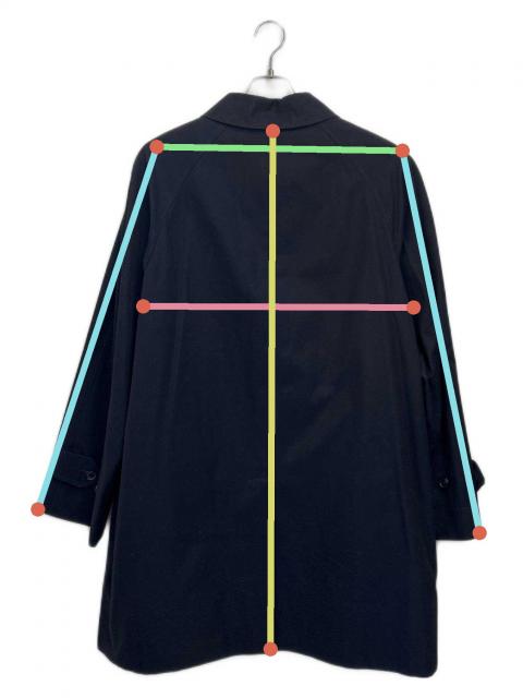 中古・古着通販】DAKS (ダックス) ステンカラーコート ネイビー サイズ