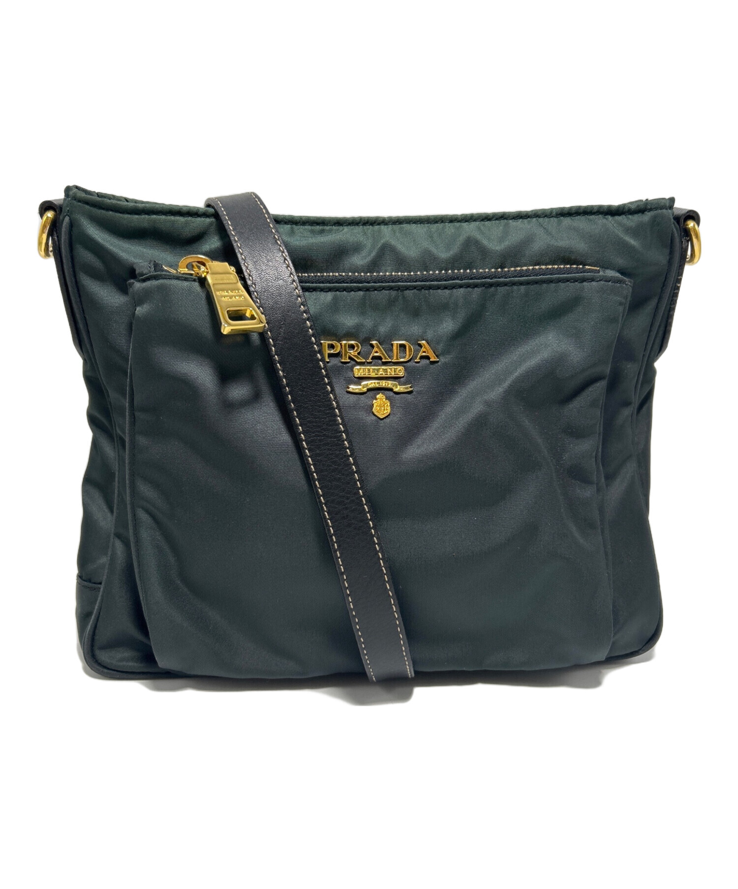 中古・古着通販】PRADA (プラダ) ショルダーバッグ グリーン｜ブランド