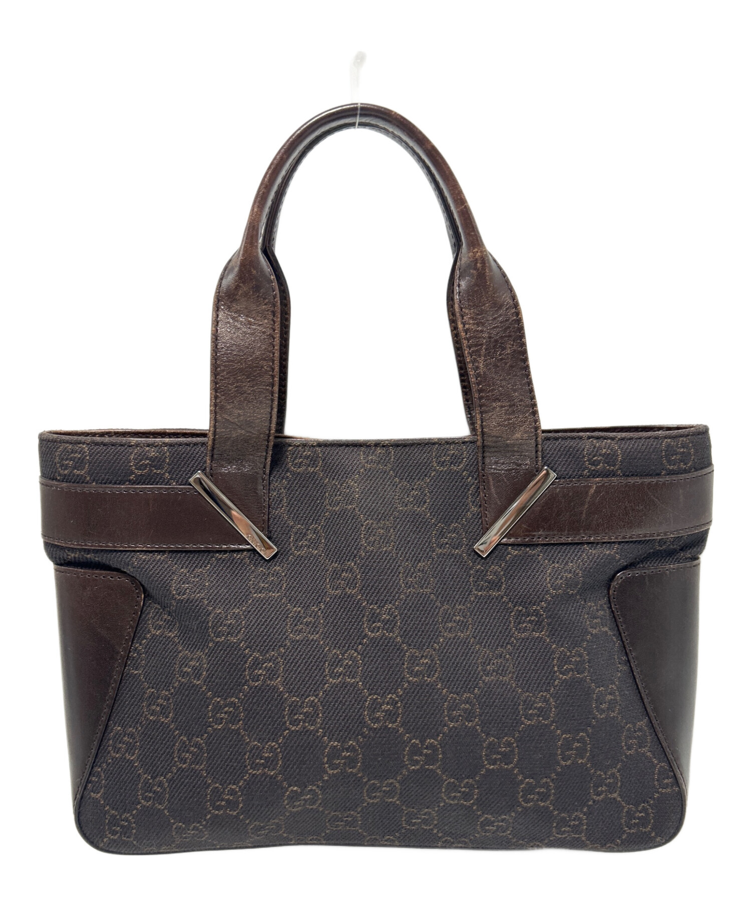 GUCCI ラベンダー　ブラウン ハンドバッグ 中古・古着通販】GUCCI (グッチ) ハンドバッグ ブラウン｜ブランド