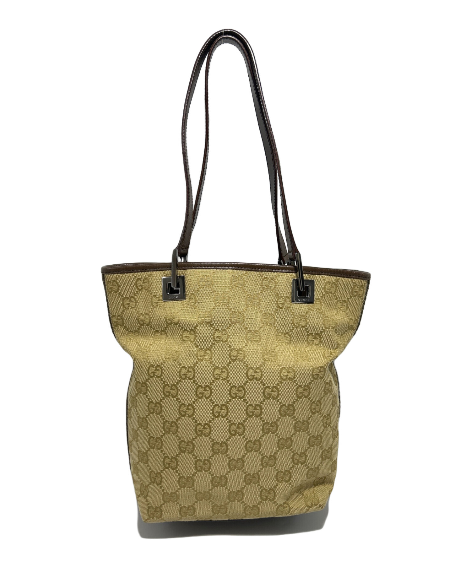 中古・古着通販】GUCCI (グッチ) トートバッグ ベージュ×ブラウン