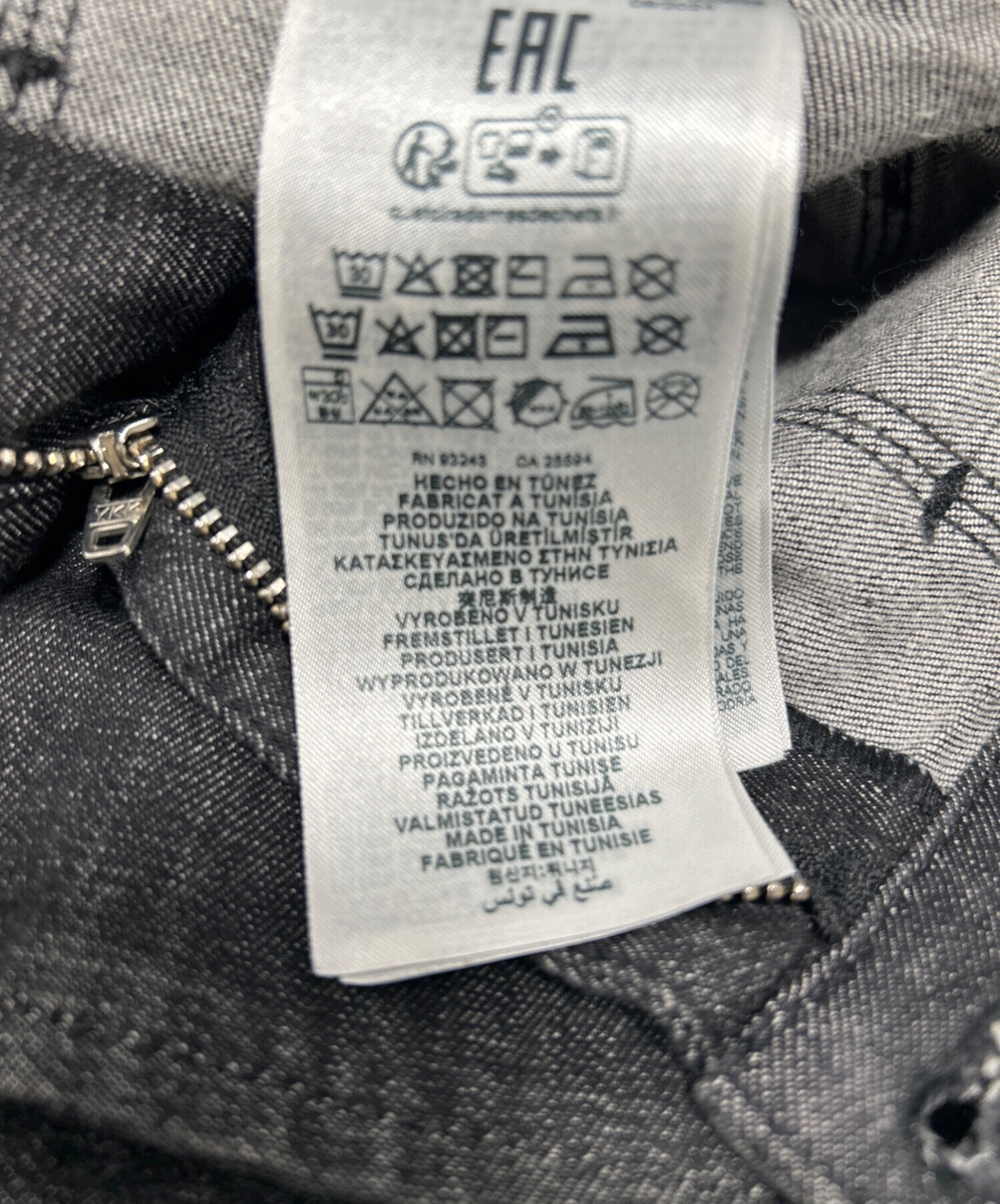 中古・古着通販】DIESEL (ディーゼル) デニムカーゴパンツ ブラック