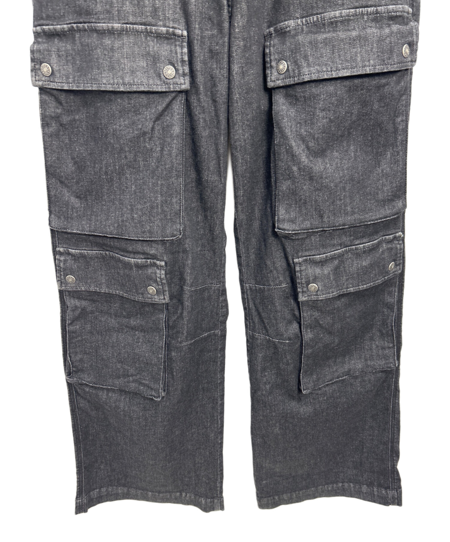 中古・古着通販】DIESEL (ディーゼル) デニムカーゴパンツ ブラック