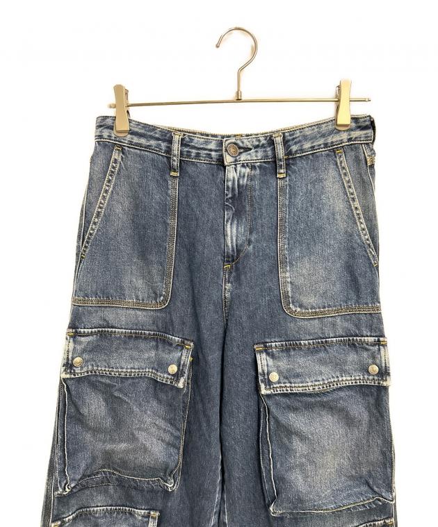 中古・古着通販】DIESEL (ディーゼル) デニムカーゴパンツ インディゴ