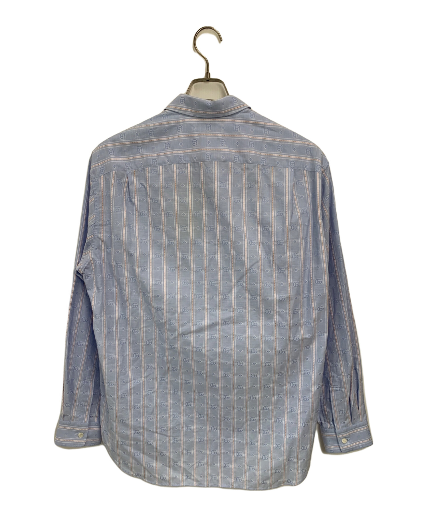 中古・古着通販】GUCCI (グッチ) 長袖シャツ ブルー サイズ:48 未使用 