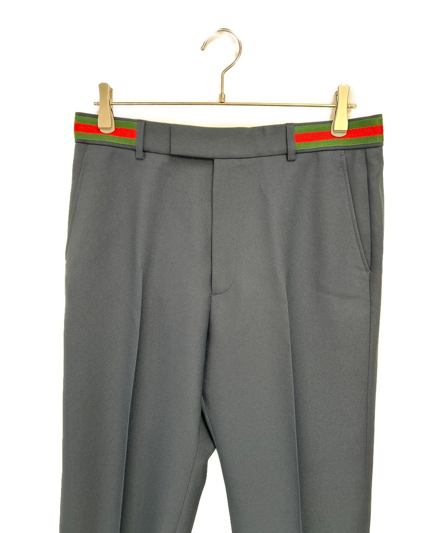 中古・古着通販】GUCCI (グッチ) スラックス ネイビー サイズ:48 未