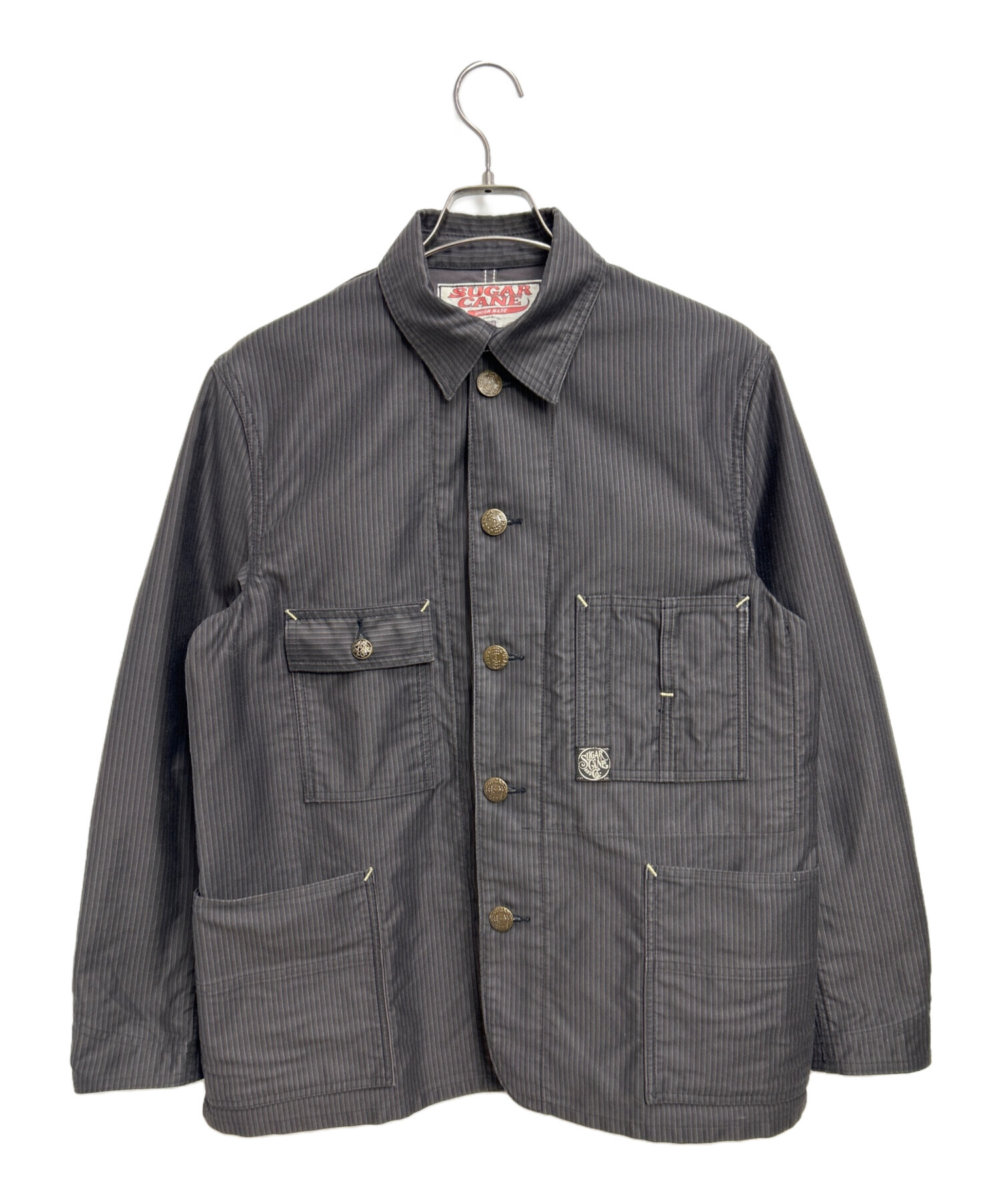 Sugar cane シュガーケーン 黒 モールスキンジャケット 中古・古着通販】SUGAR CANE (シュガーケーン) モールスキンワーク