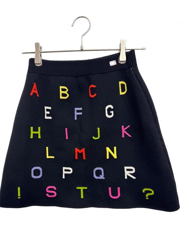 中古・古着通販】CHANEL (シャネル) ニットスカート ブラック サイズ