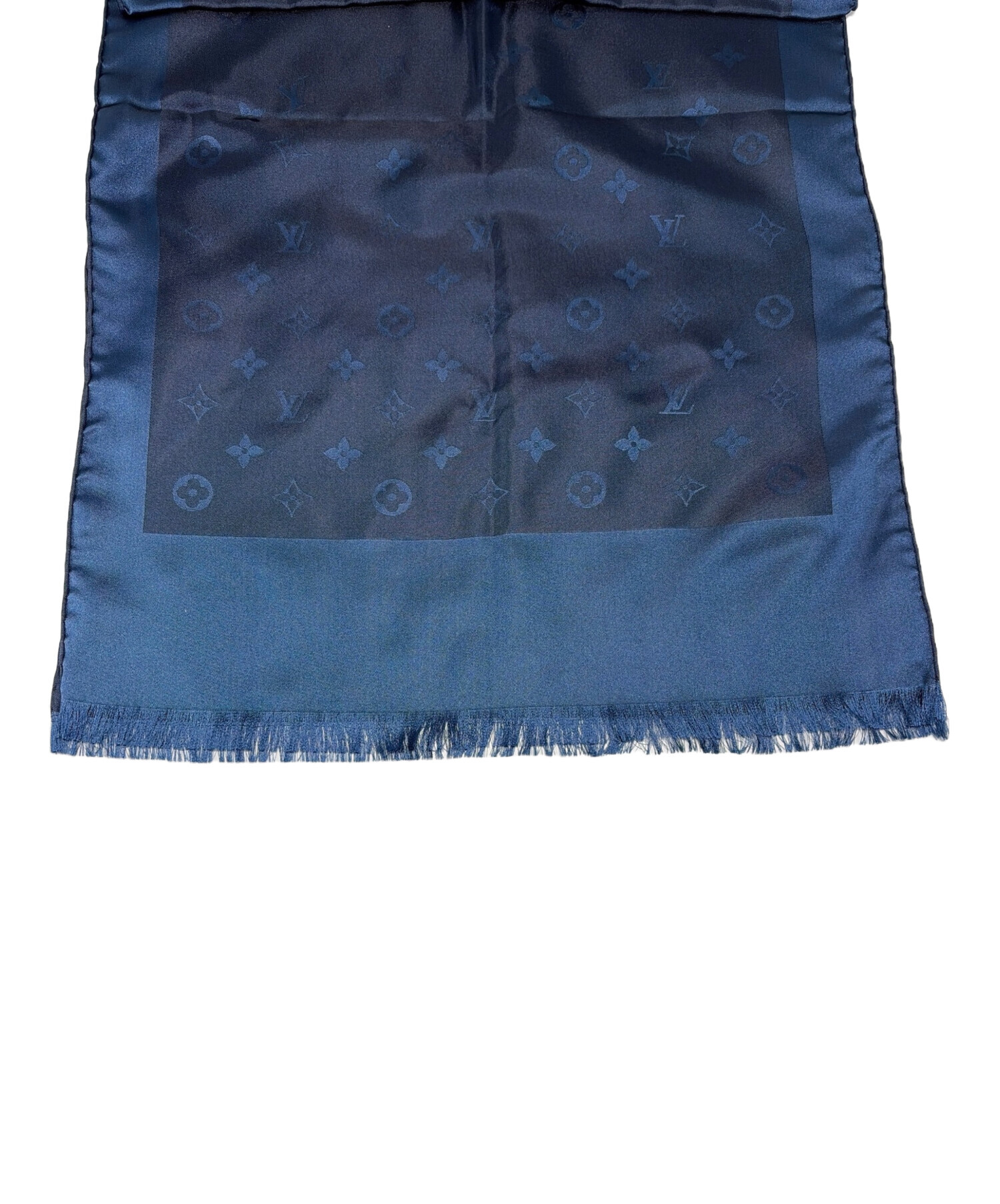 LOUIS VUITTON ネイビー花柄スカーフ 未使用品。 中古・古着通販】LOUIS VUITTON (ルイ ヴィトン) スカーフ ネイビー