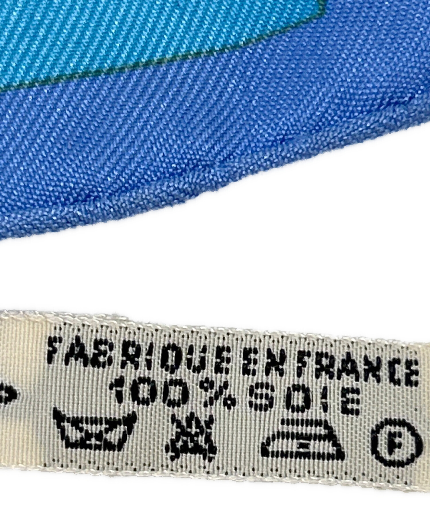 中古・古着通販】HERMES (エルメス) シルクスカーフ ブルー｜ブランド