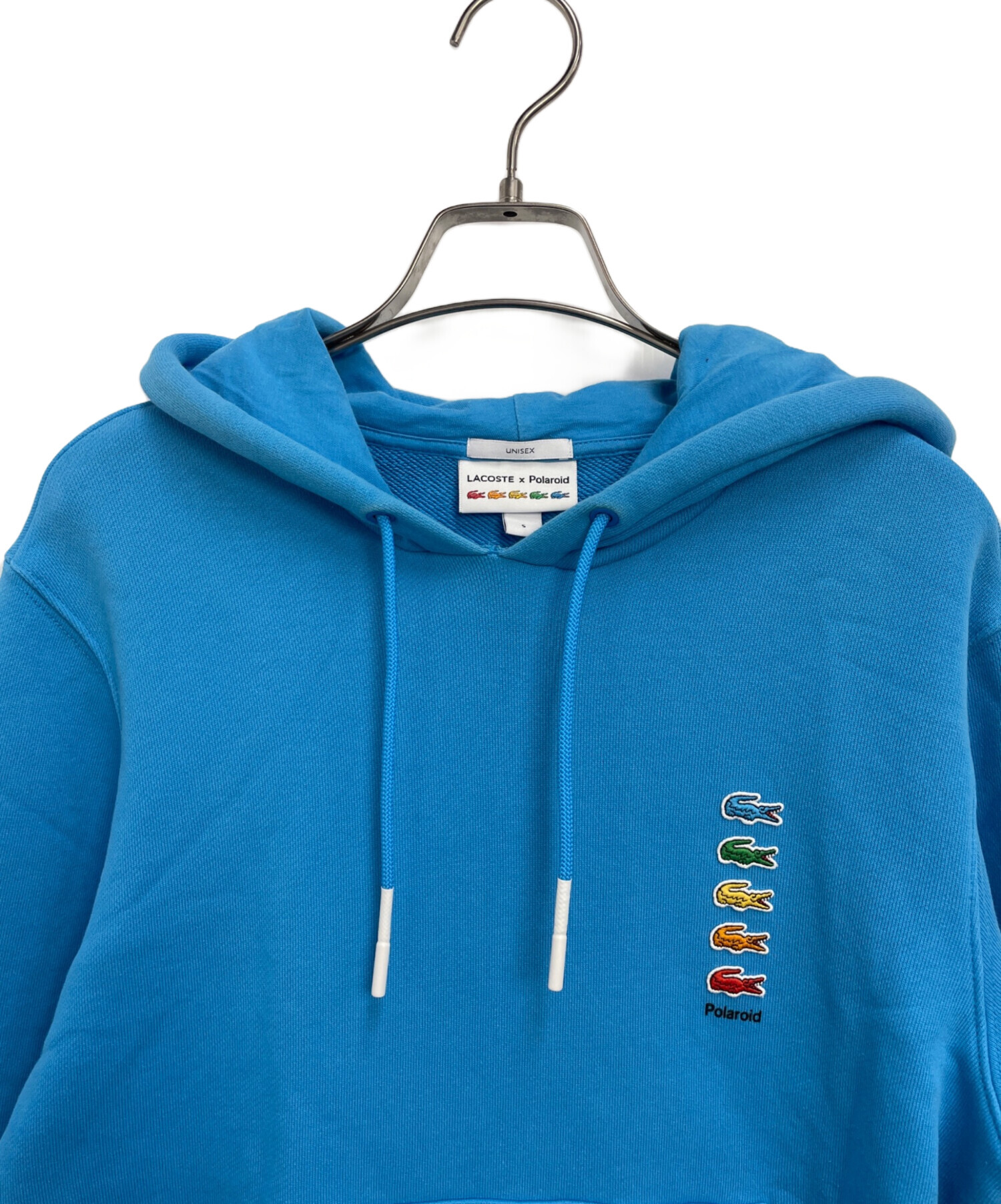 中古・古着通販】LACOSTE (ラコステ) パーカー スカイブルー サイズ:S 