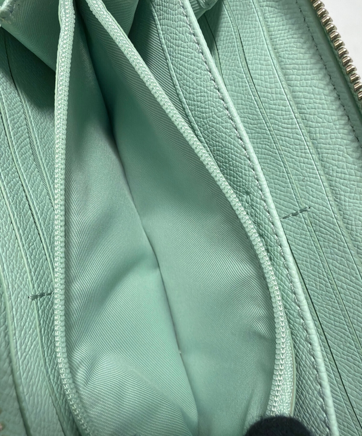 中古・古着通販】COACH (コーチ) ラウンドファスナー財布 グリーン