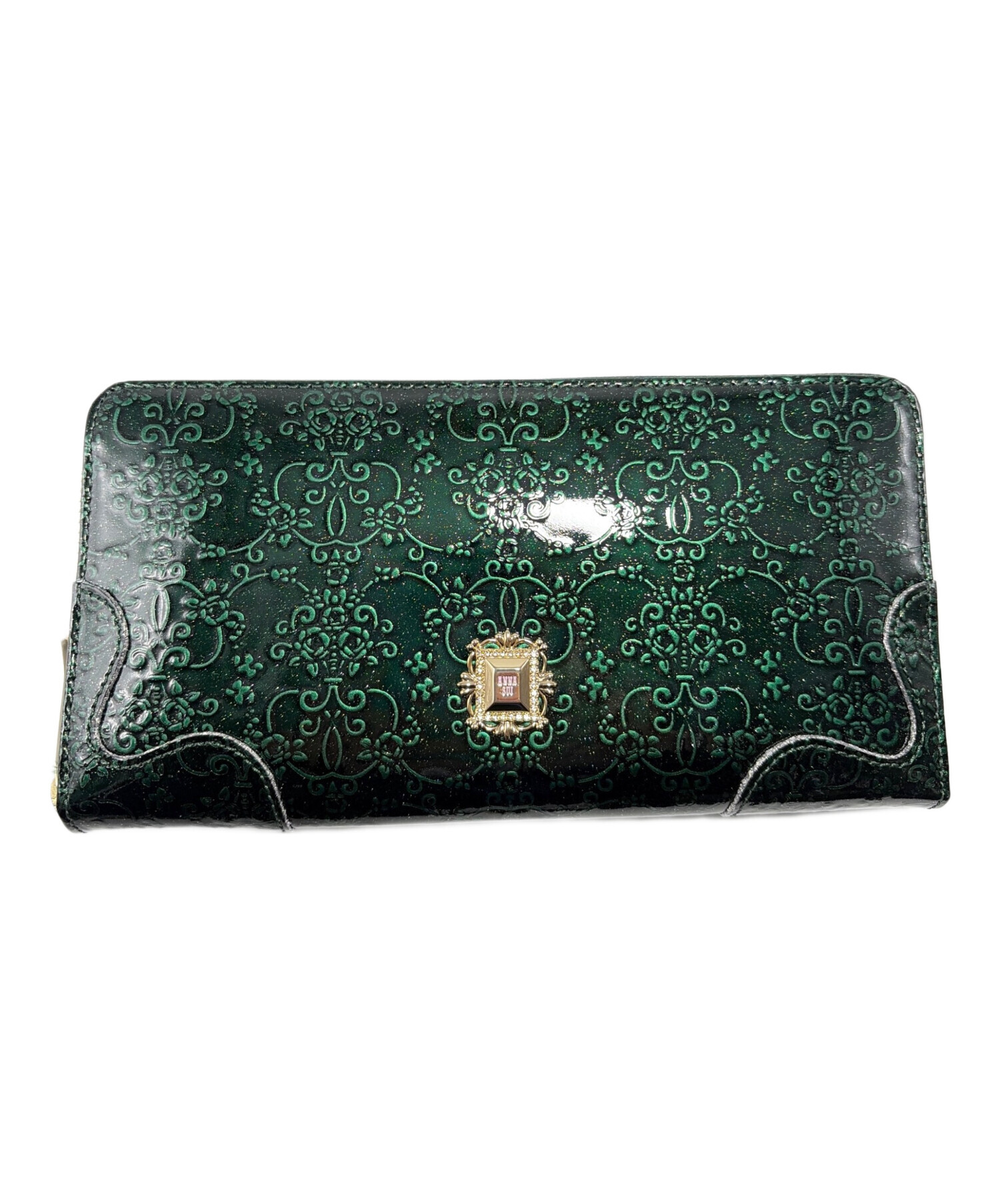 中古・古着通販】ANNA SUI (アナスイ) 長財布 グリーン 未使用品 
