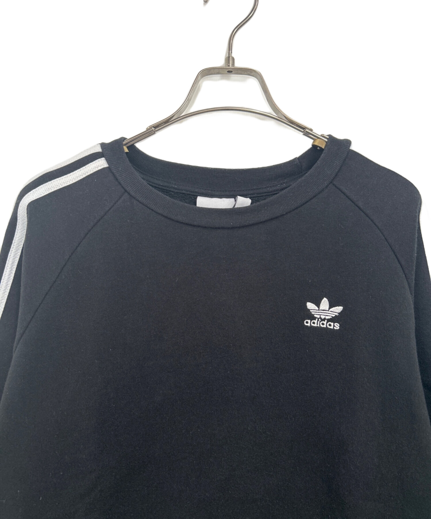 中古・古着通販】adidas (アディダス) スウェット ブラック×ホワイト