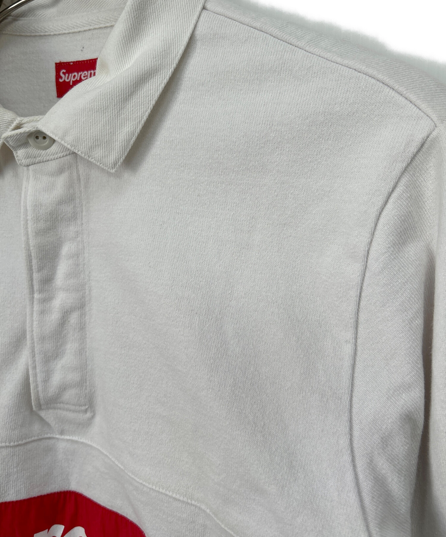 中古・古着通販】SUPREME (シュプリーム) ポロシャツ ホワイト サイズ