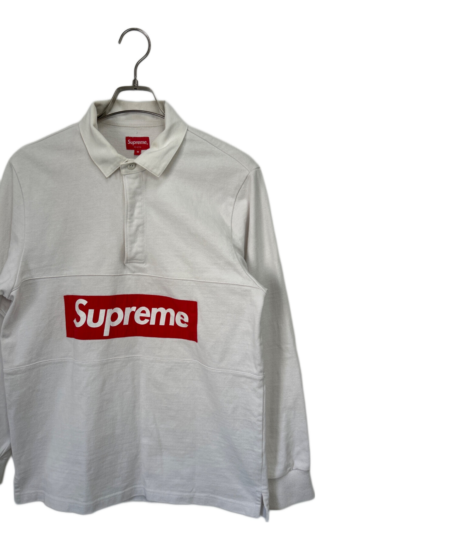 Supreme ポロシャツ ホワイト 中古・古着通販】SUPREME (シュプリーム) ポロシャツ ホワイト サイズ