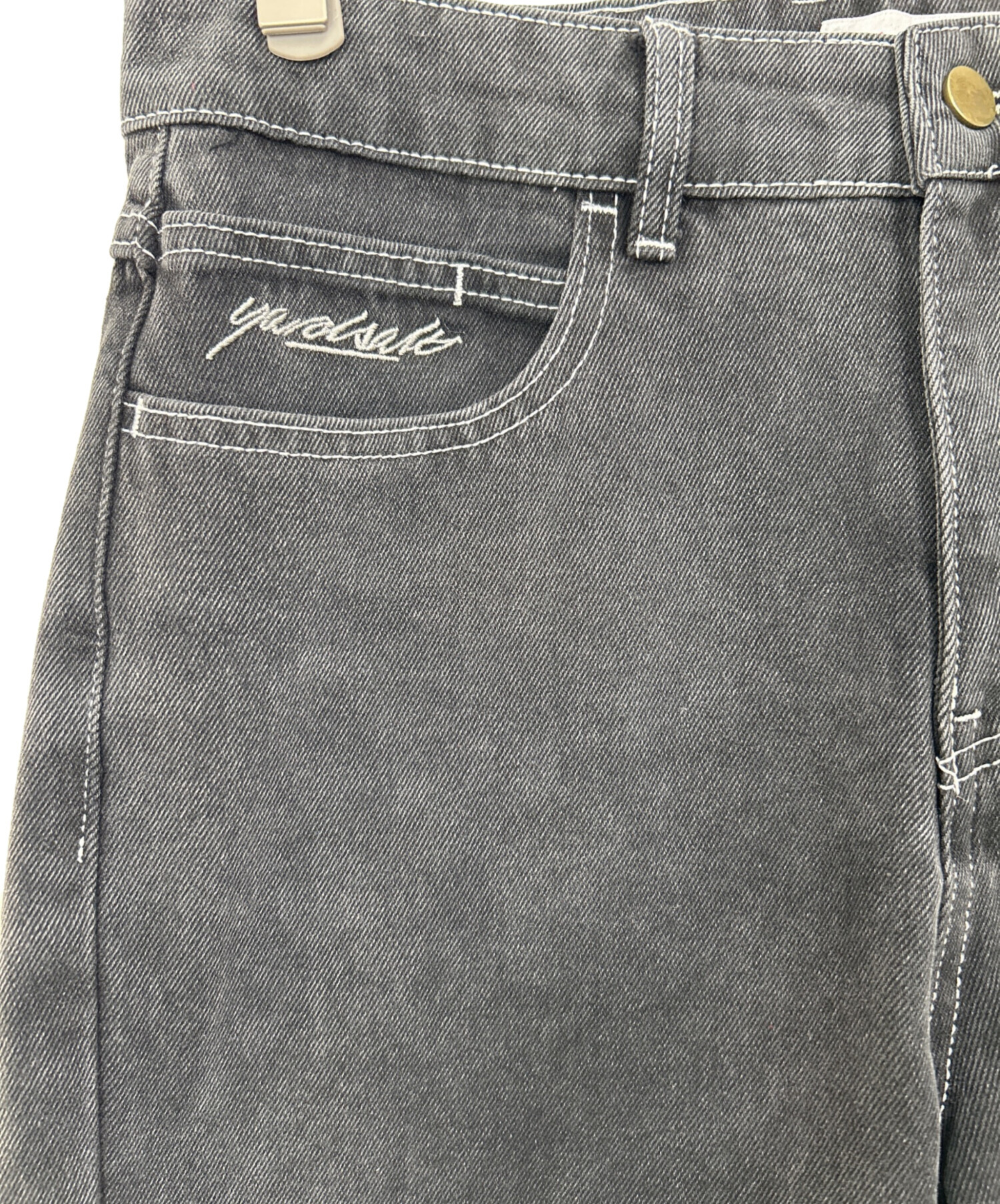 中古・古着通販】YARDSALE (ヤードセール) デニムパンツ ブラック