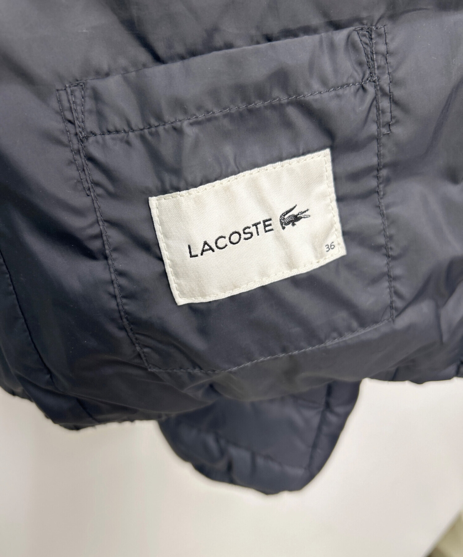 中古・古着通販】LACOSTE (ラコステ) ダウンジャケット グレー サイズ
