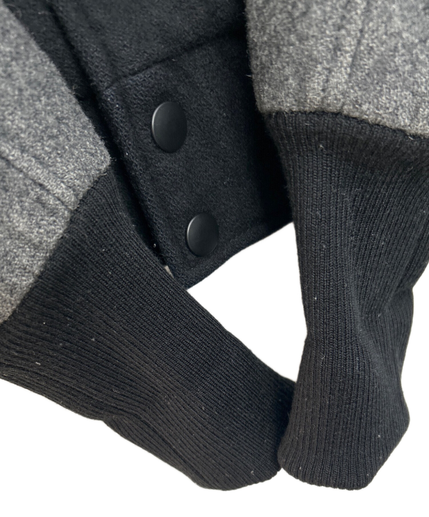 中古・古着通販】adidas (アディダス) スタジャン ブラック×グレー