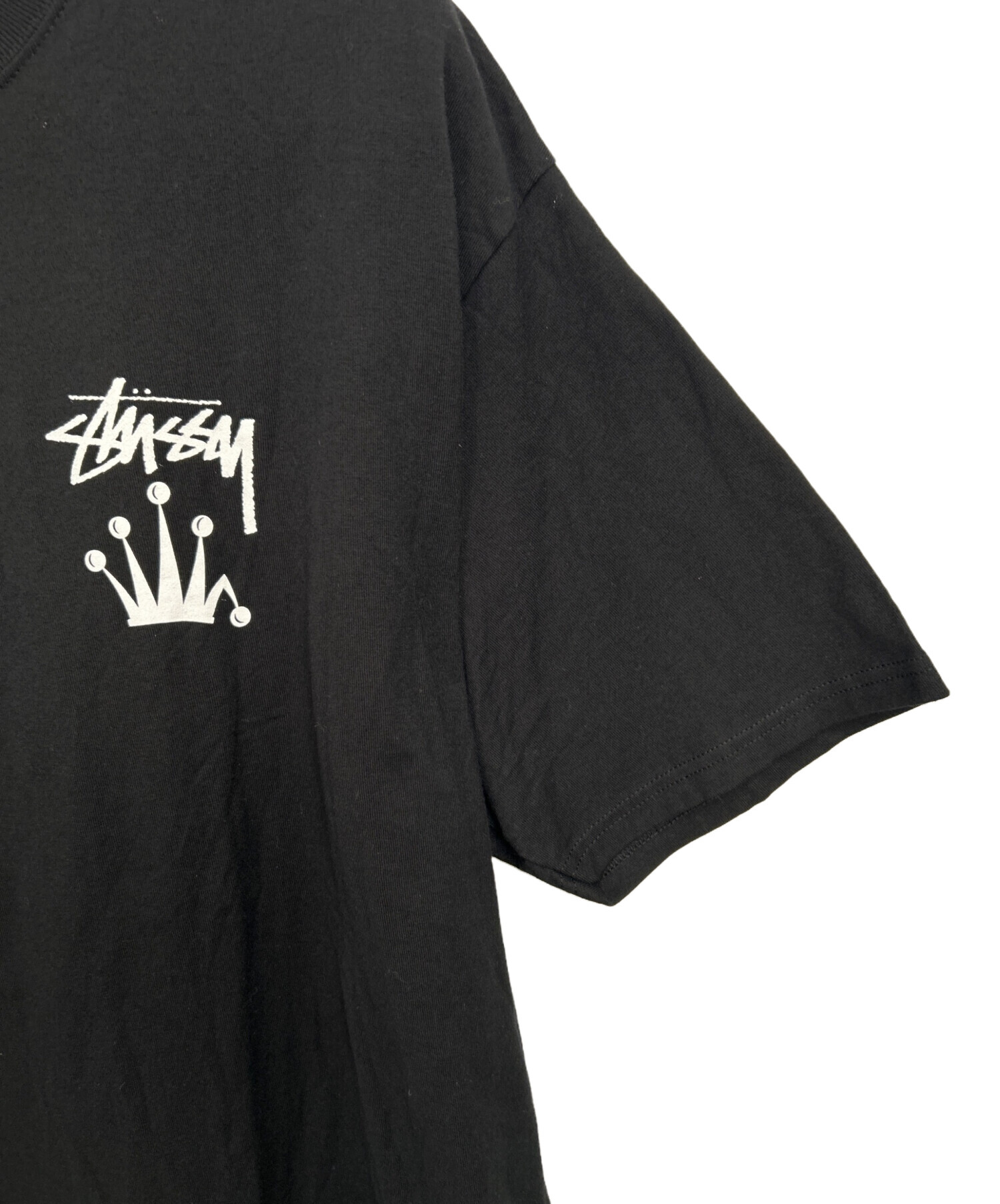 中古・古着通販】stussy (ステューシー) 半袖カットソー ブラック