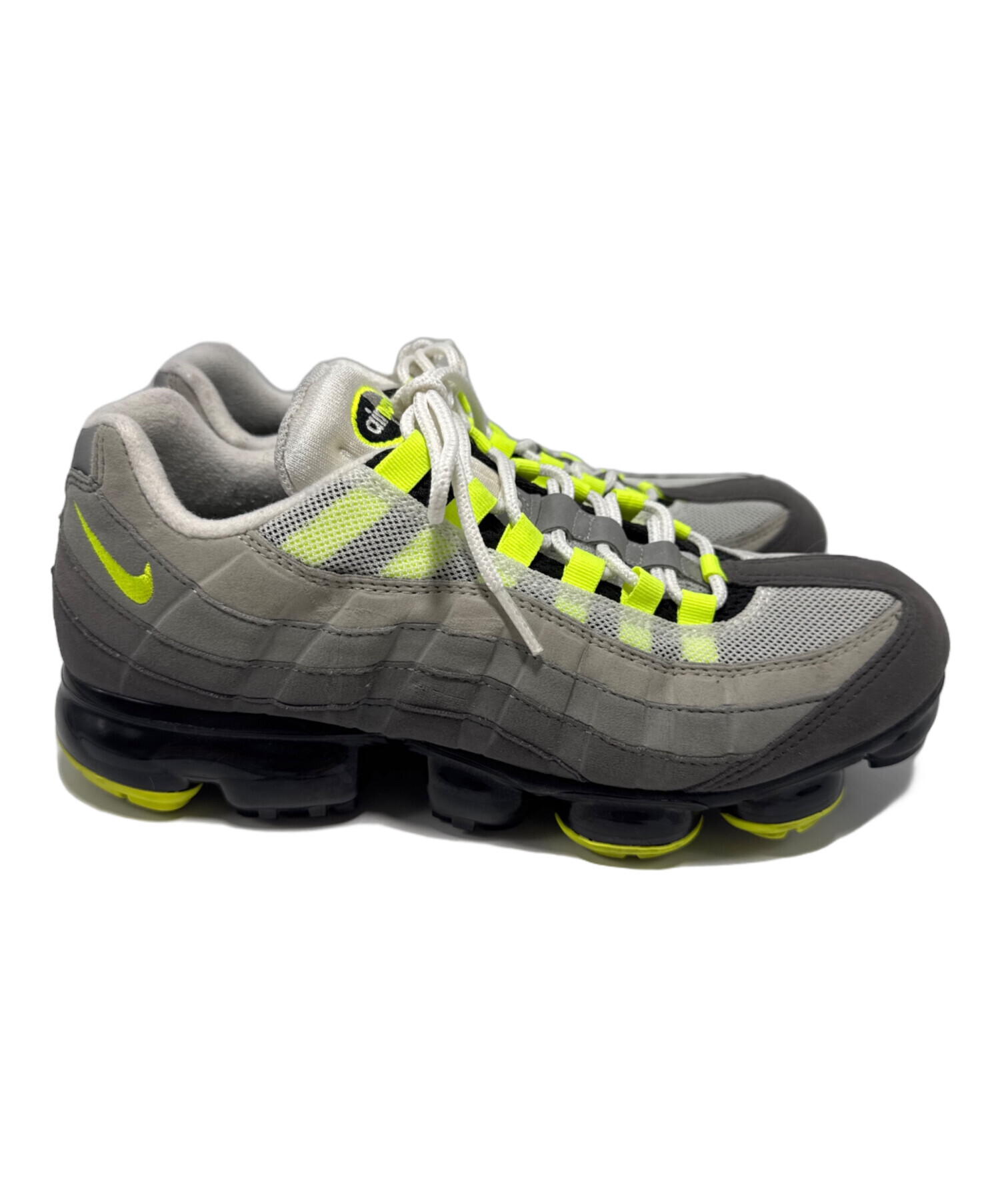 Nike Shox シューズ グレー/イエロー 中古・古着通販】NIKE (ナイキ