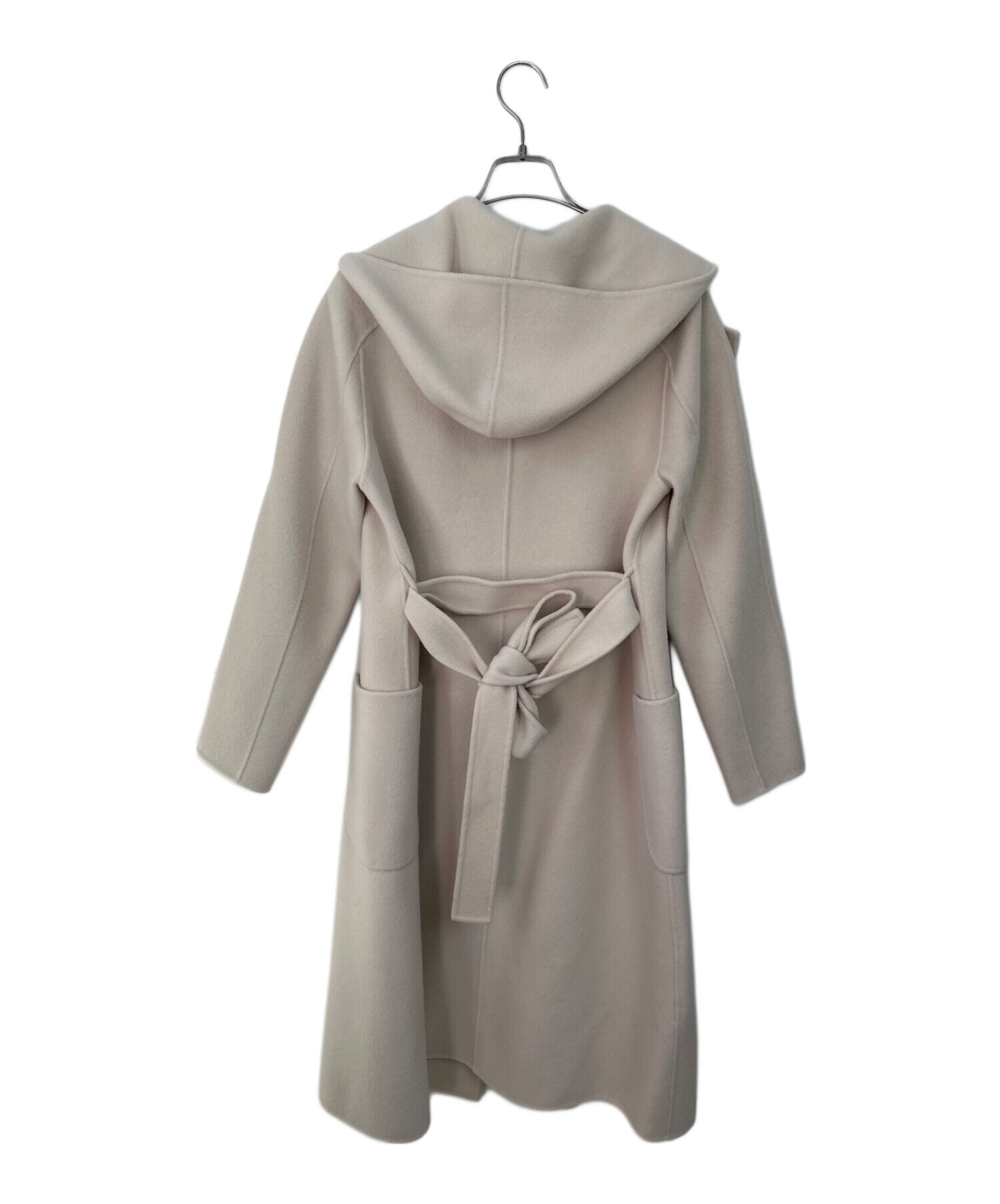 ANAYI ショールカラー ロングコート 38 ベージュ 中古・古着通販】ANAYI (アナイ) ロングコート ベージュ系 サイズ:38