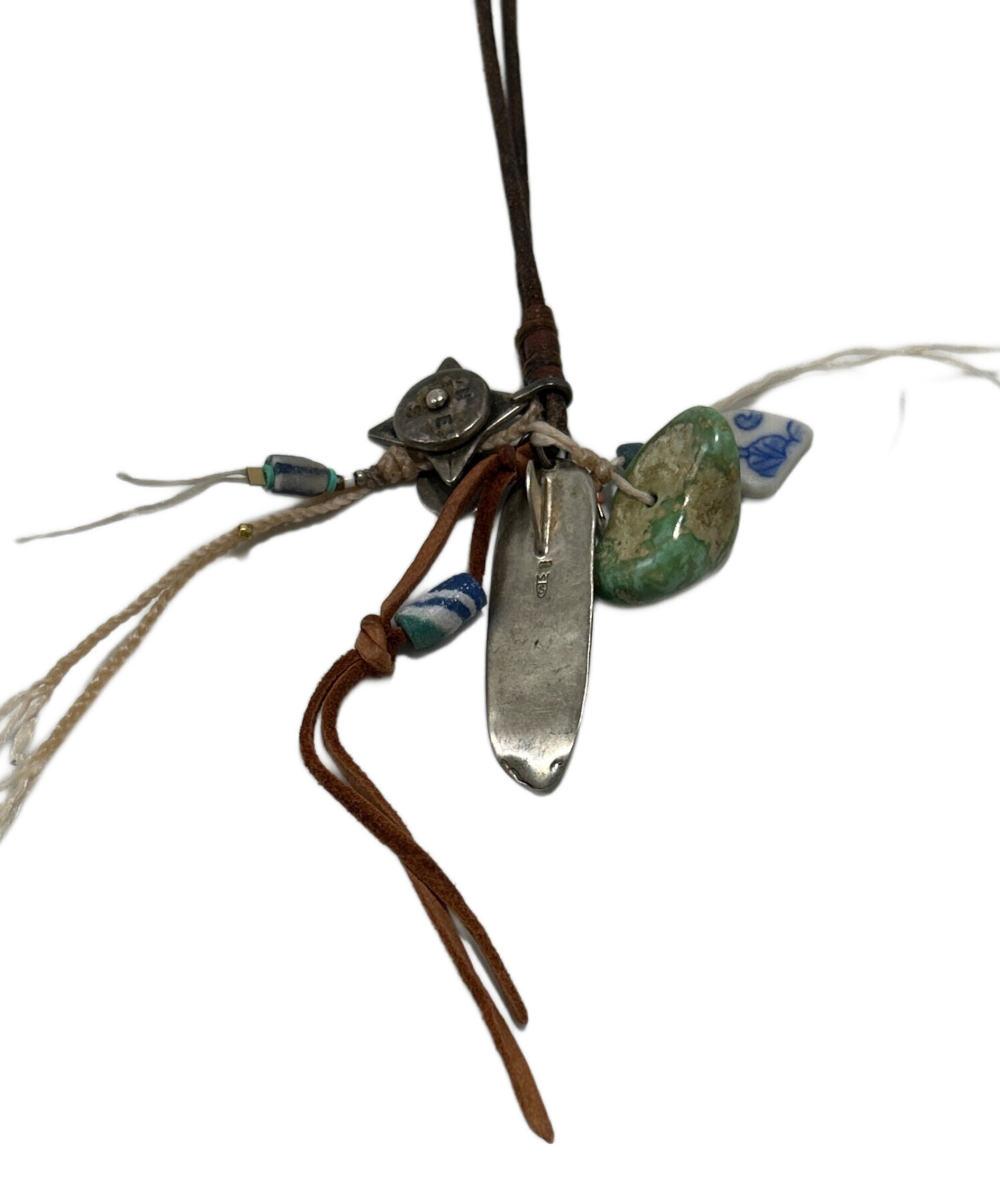 SCOSHA（スコーシャ）ハンドメイドアクセサリー　ネックレス SCOSHA / スコーシャ】Leather Tassel Necklace.お問い合わせの多い