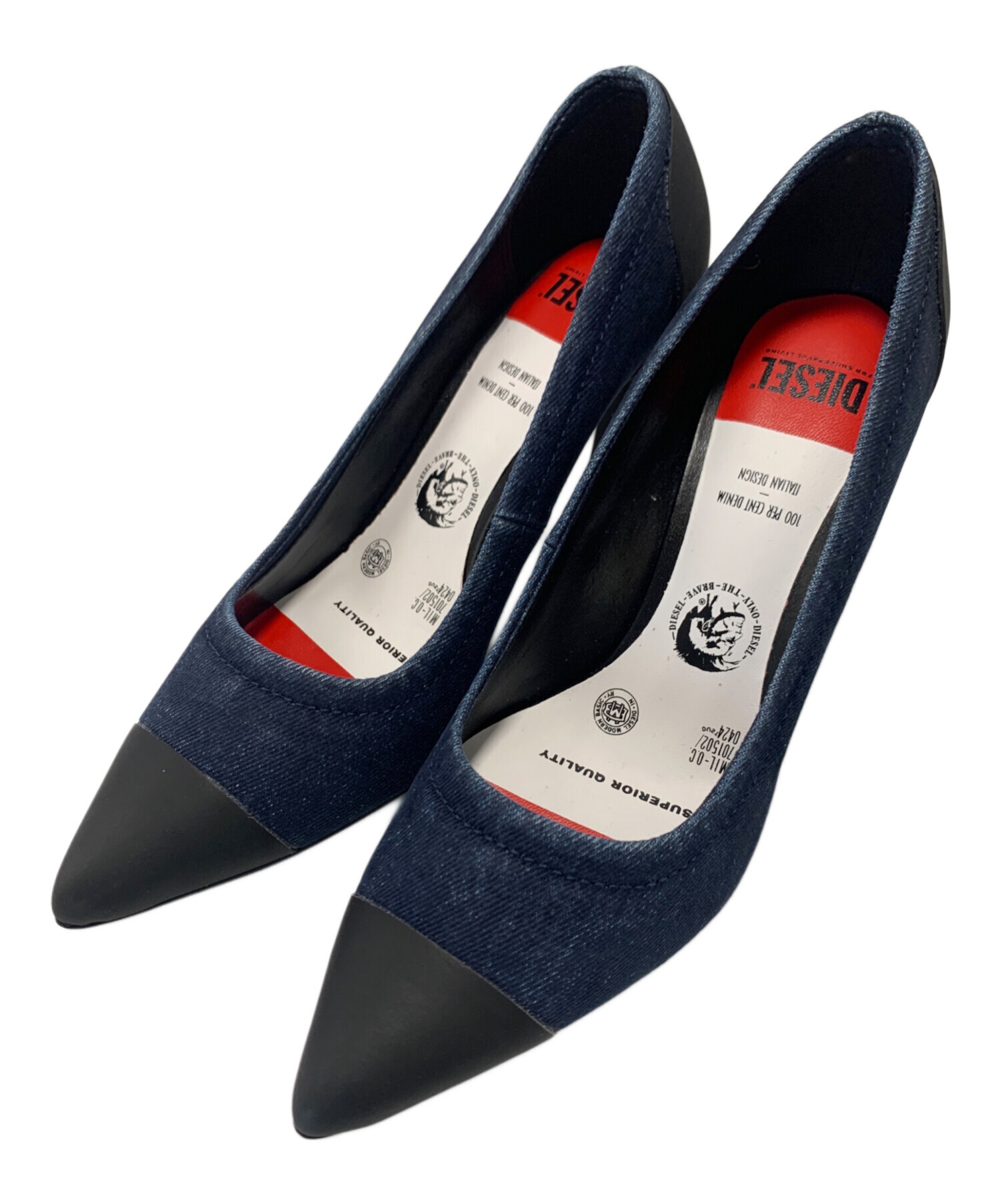 中古・古着通販】DIESEL (ディーゼル) ヒールパンプス インディゴ