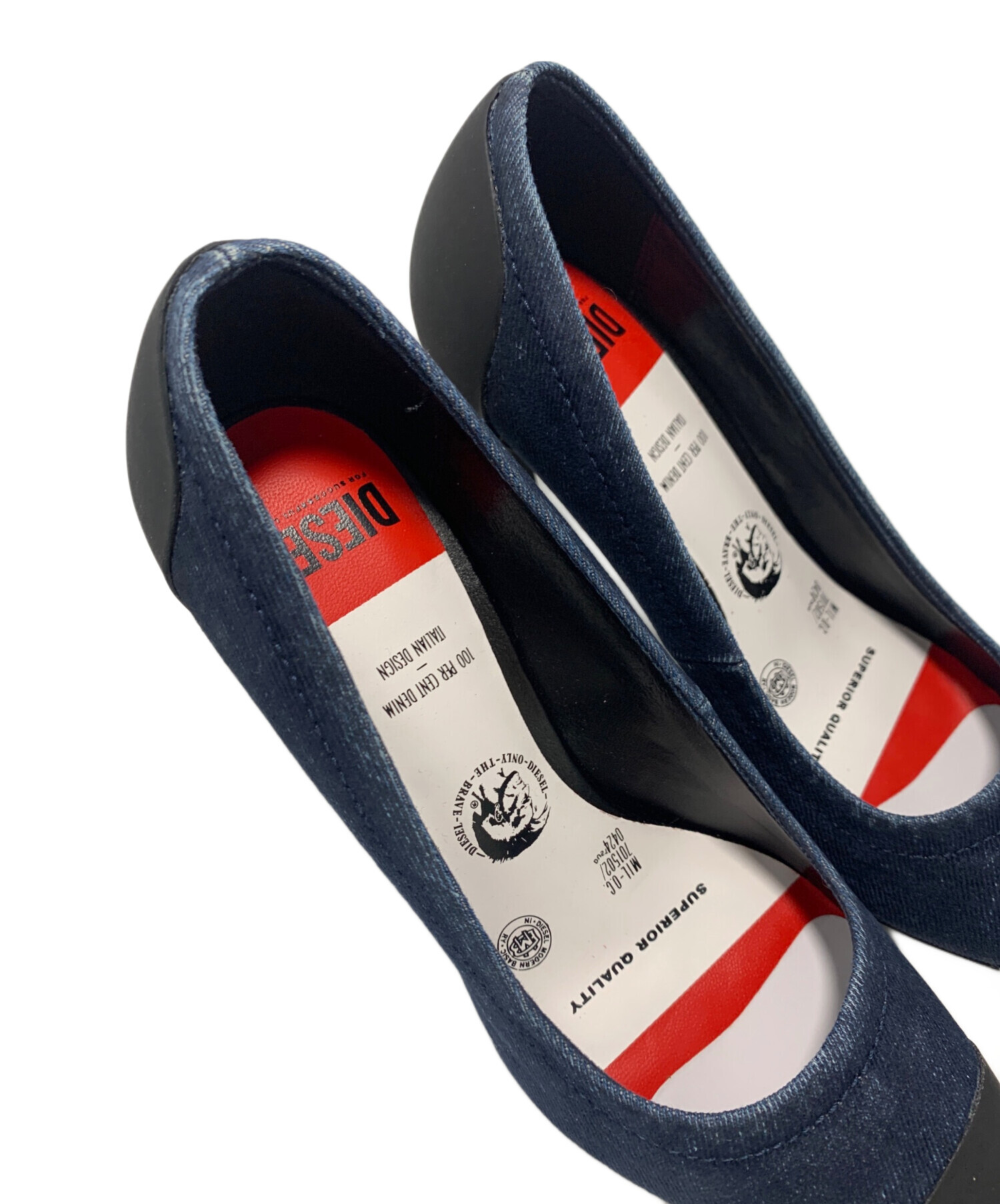 中古・古着通販】DIESEL (ディーゼル) ヒールパンプス インディゴ