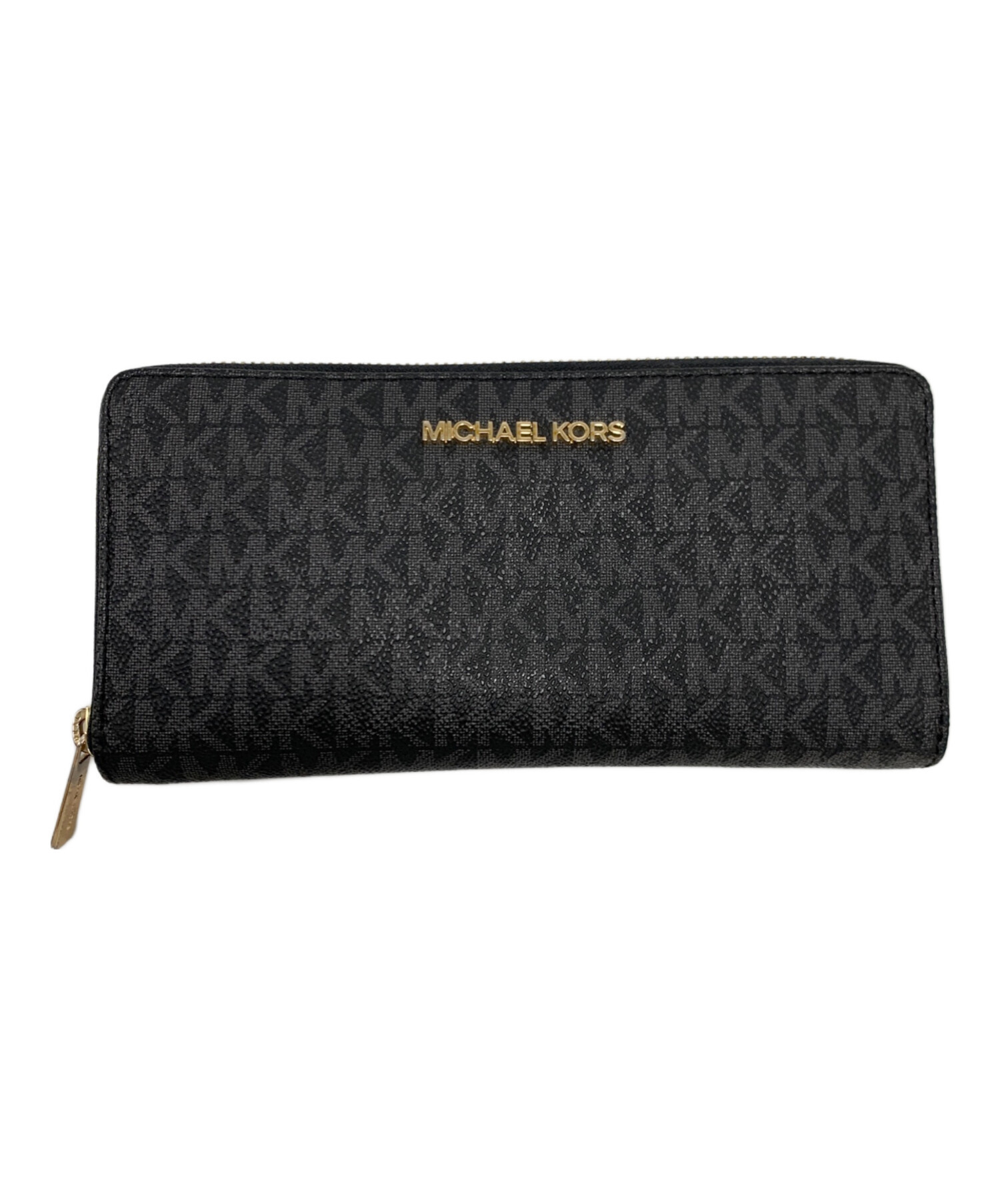 中古・古着通販】MICHAEL KORS (マイケル・コース) 長財布 ブラック 