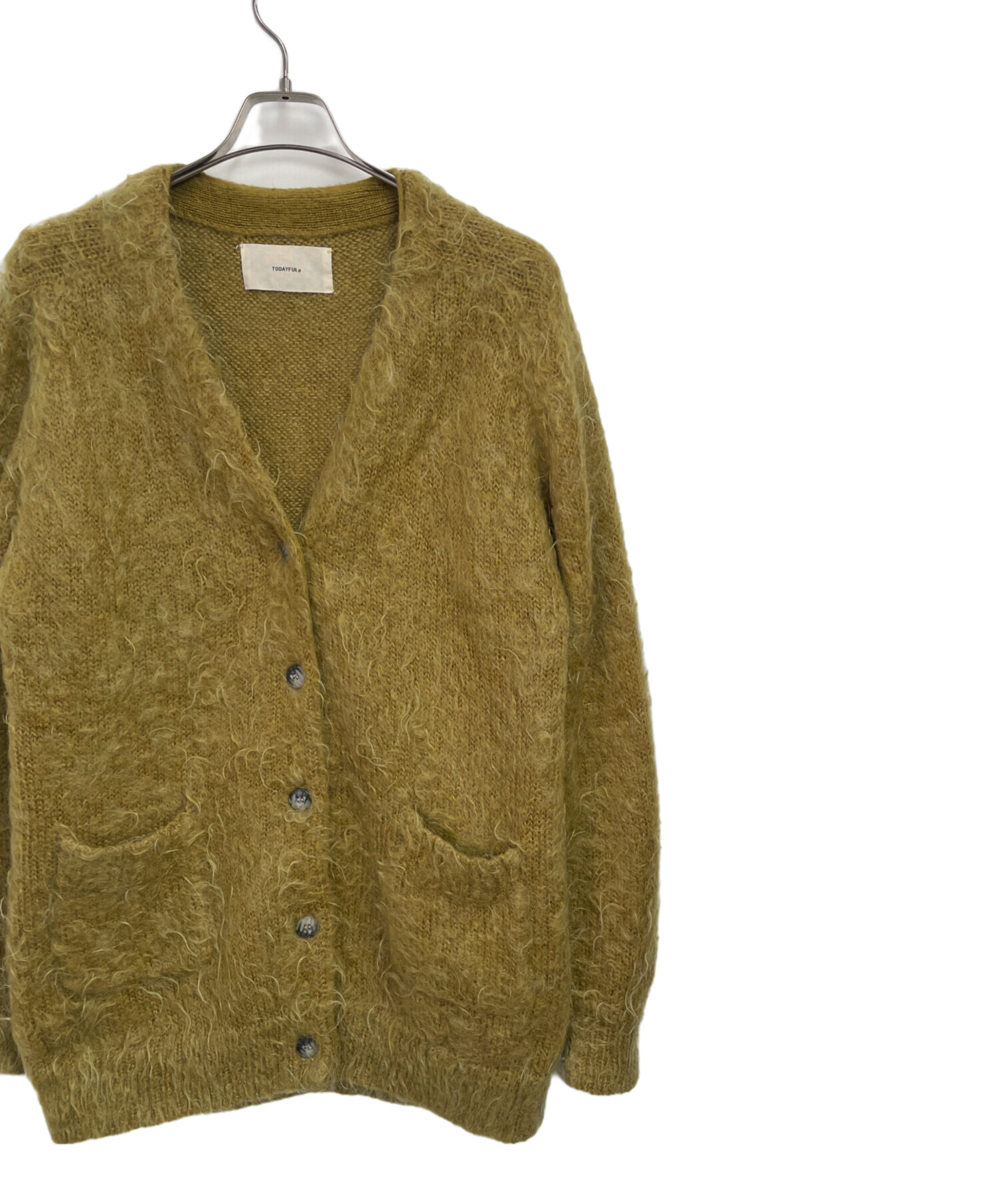 TODAYFUL　トゥデイフル　モヘヤカーディガン　Fサイズ 中古・古着通販】TODAYFUL (トゥデイフル) モヘア混カーディガン